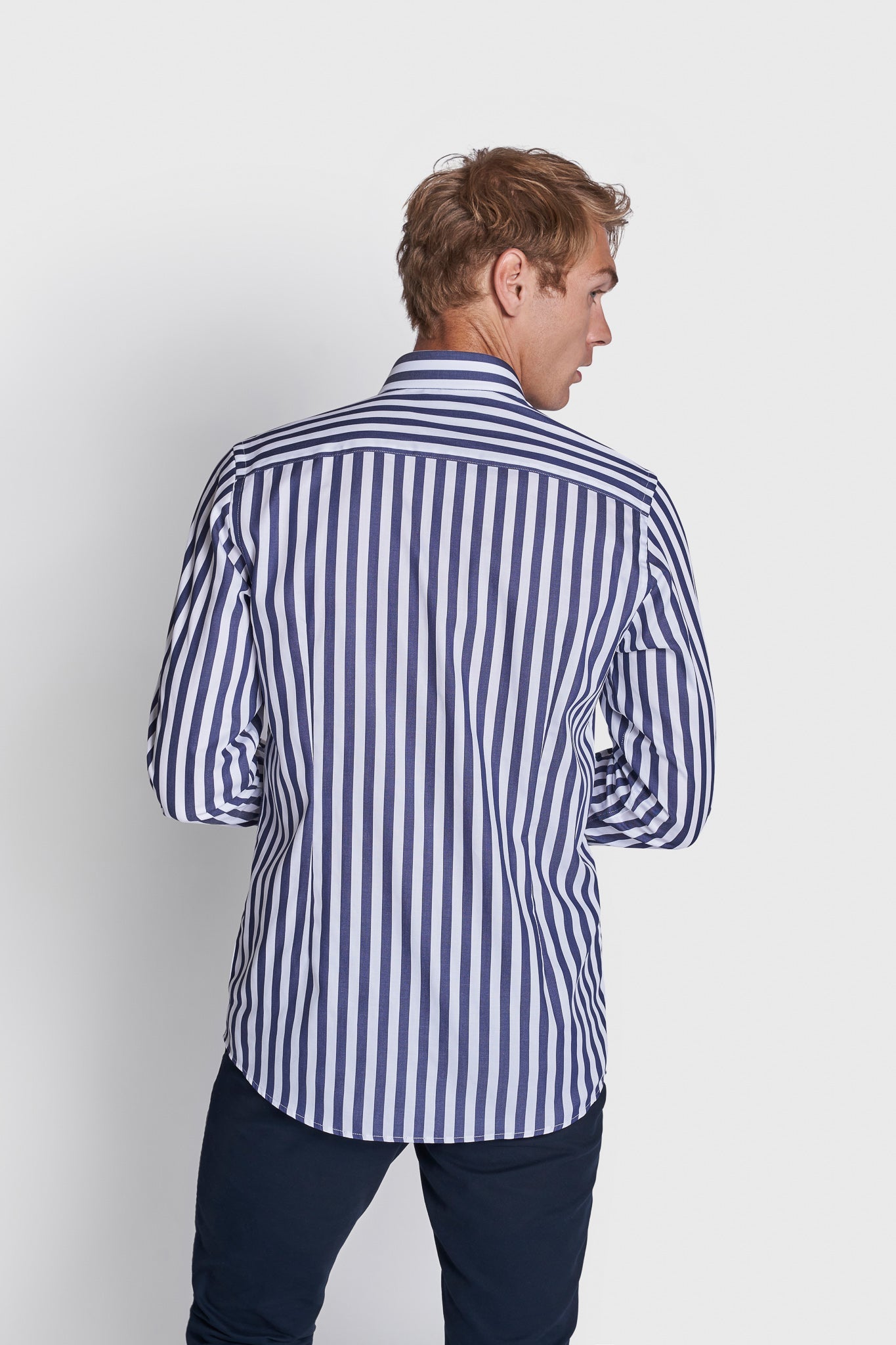 BS Jadon Modern Fit Skjorta - Marinblå