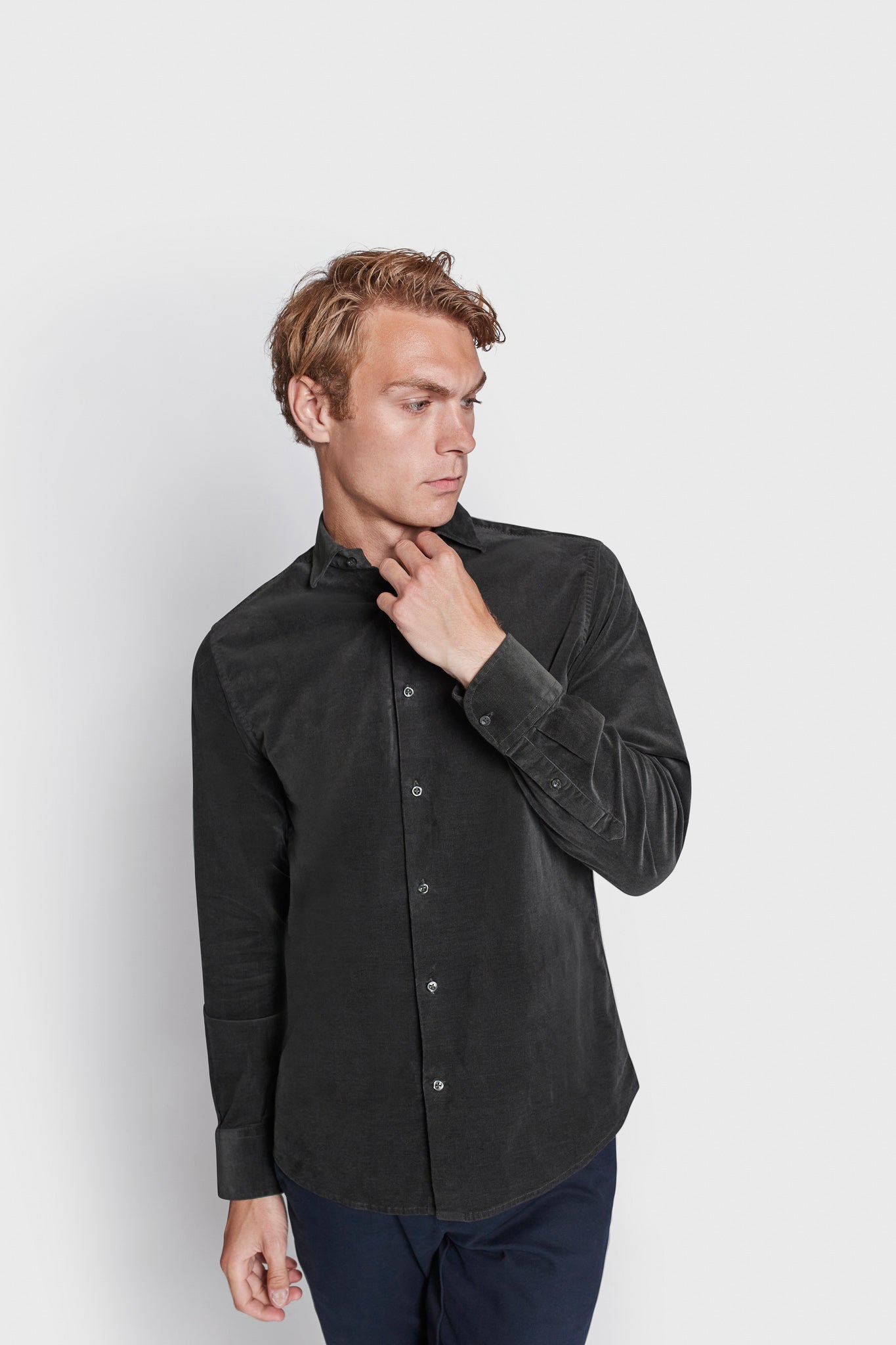BS Jallow Casual Modern Fit Skjorta - Grön