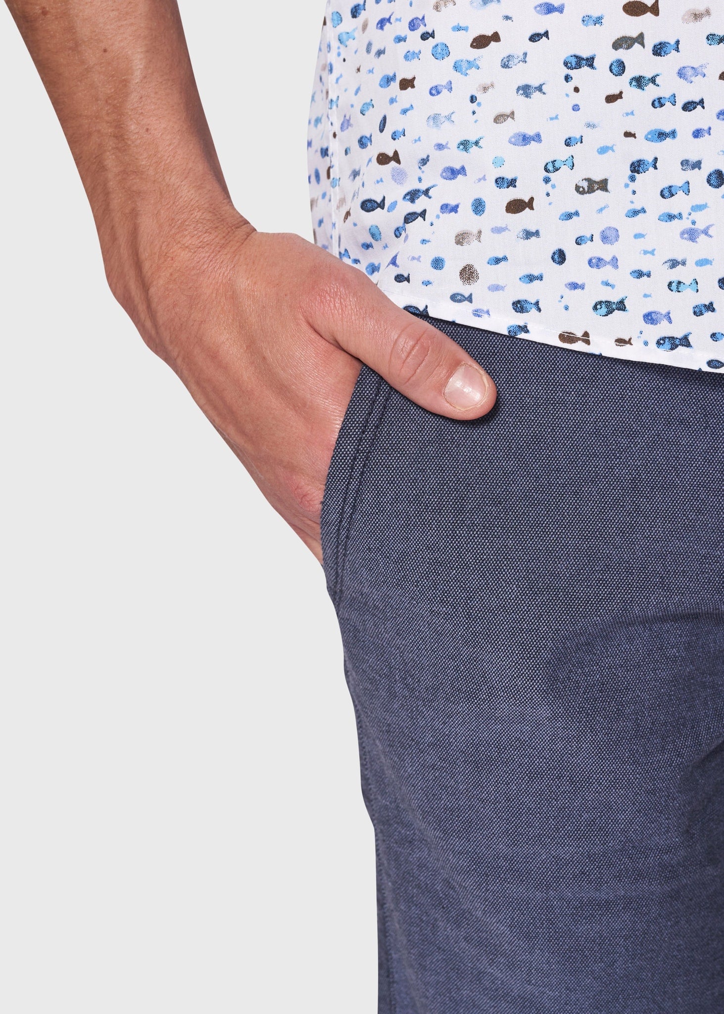 BS James Slim Fit Shorts - Blå