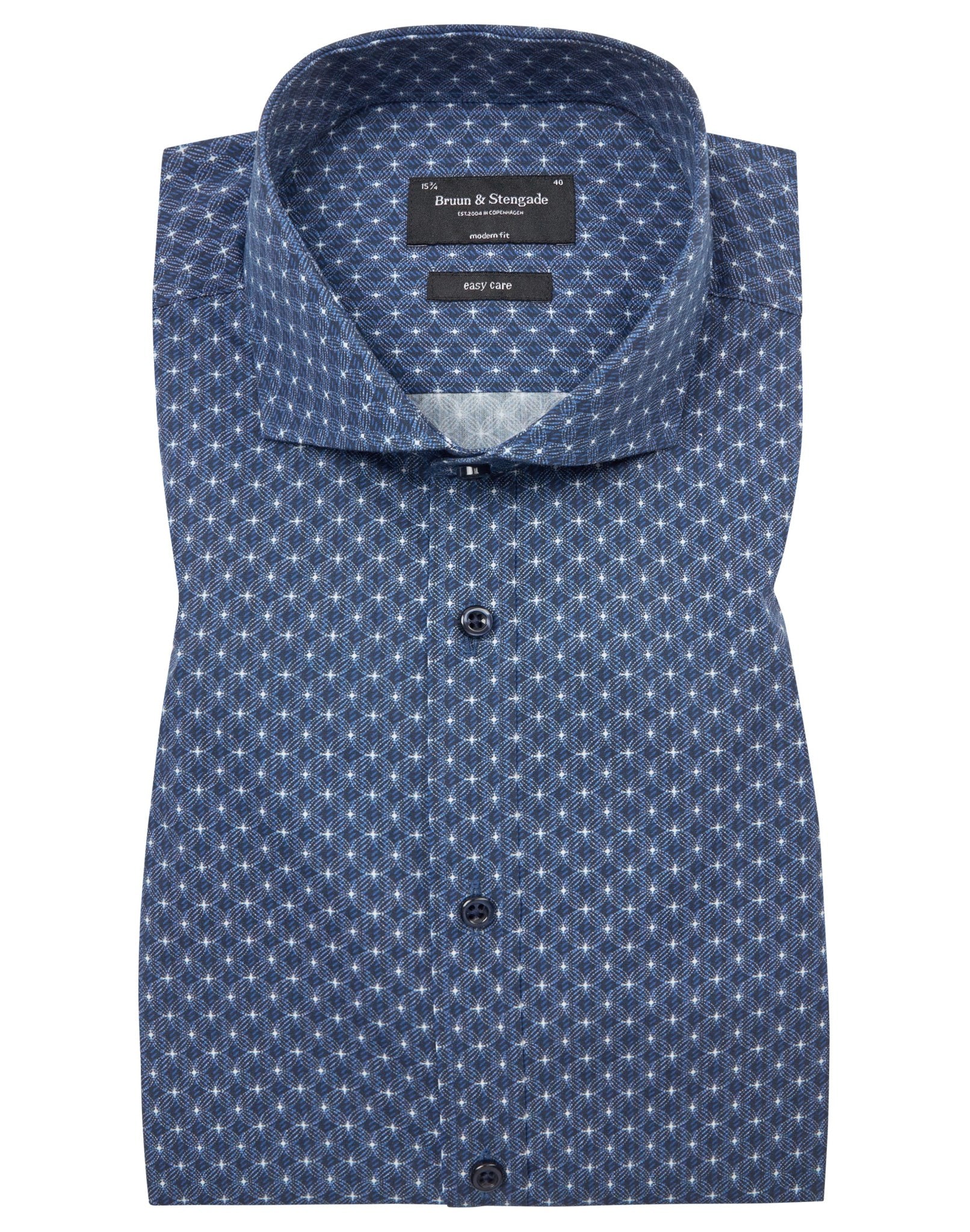 BS Jamie Modern Fit Skjorta - Dark Blue