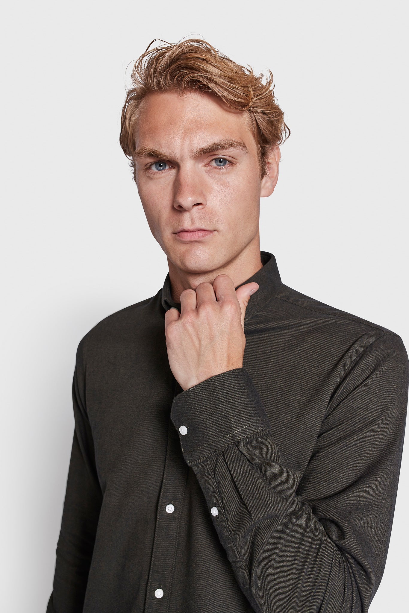 BS Ebruma Casual Modern Fit Skjorta - Dark Green