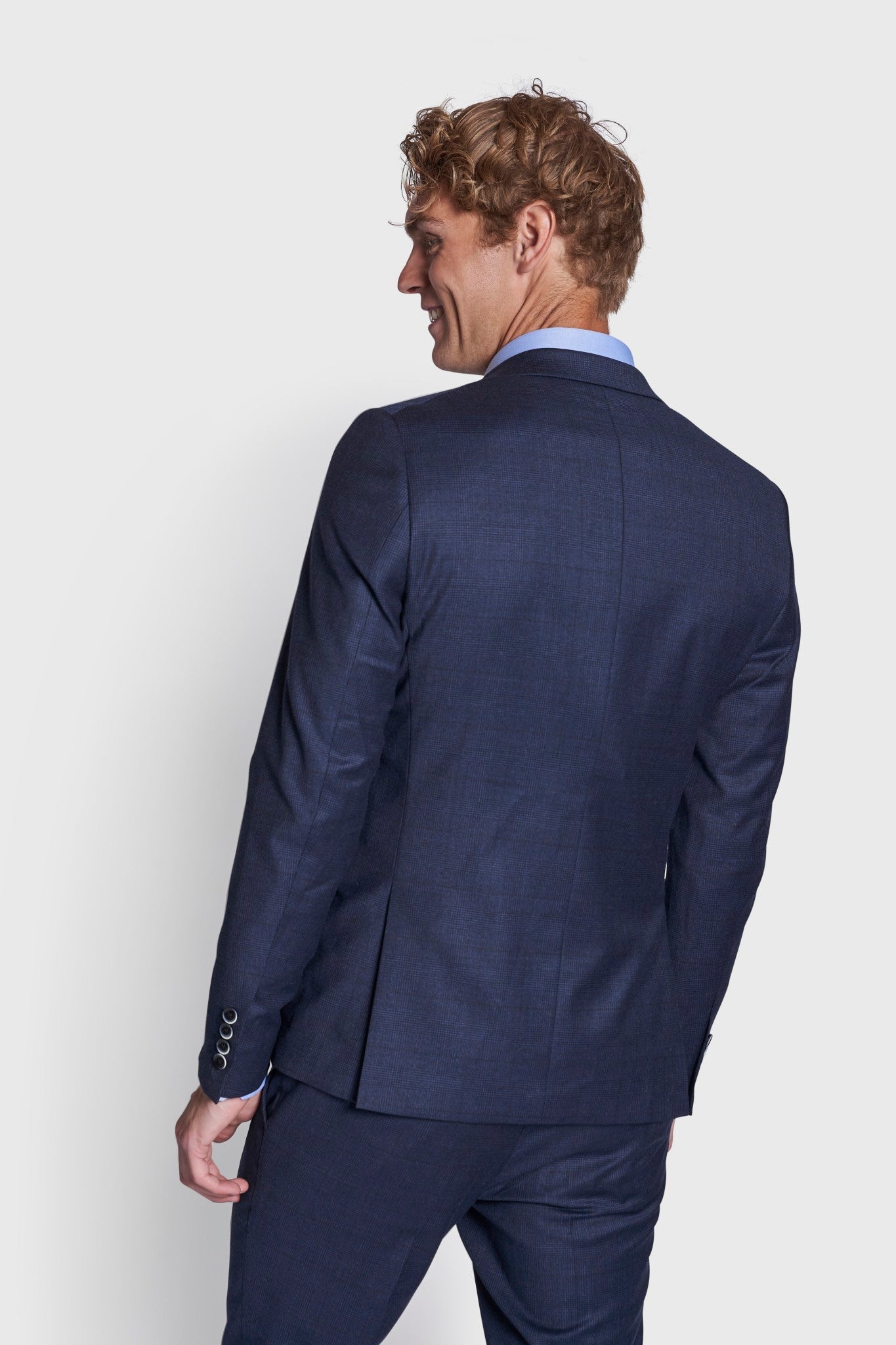BS Josty Slim Fit Kostymset - Marinblå