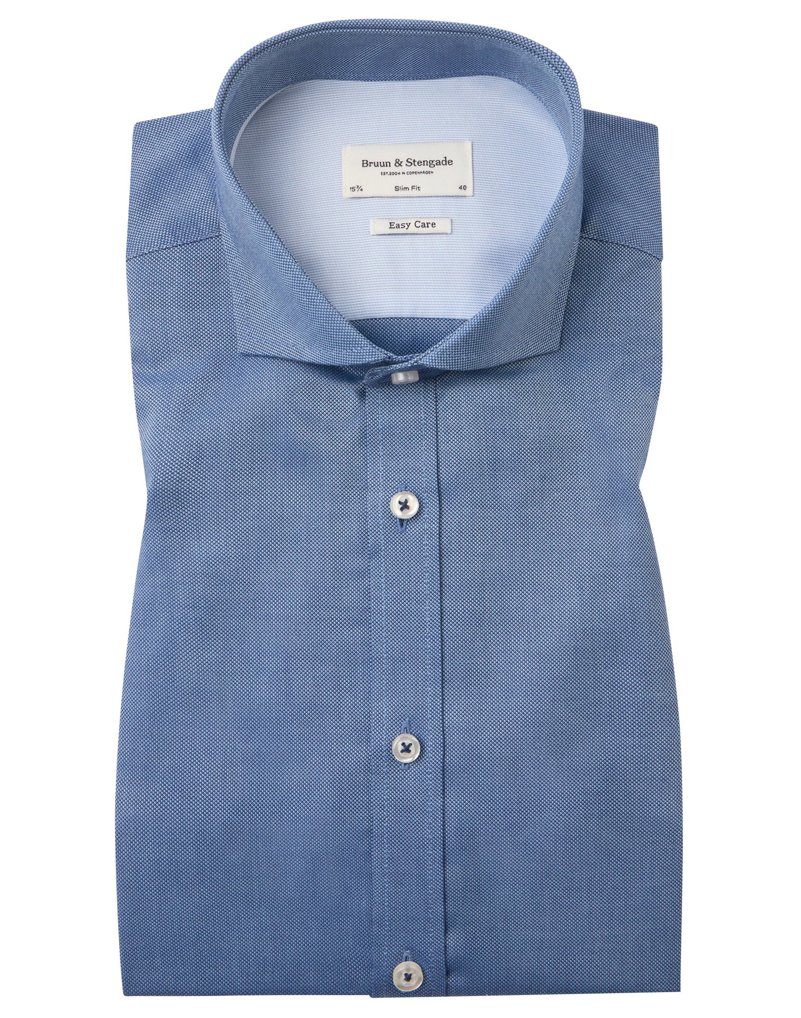 BS Klinsmann Slim Fit Skjorta - Blå