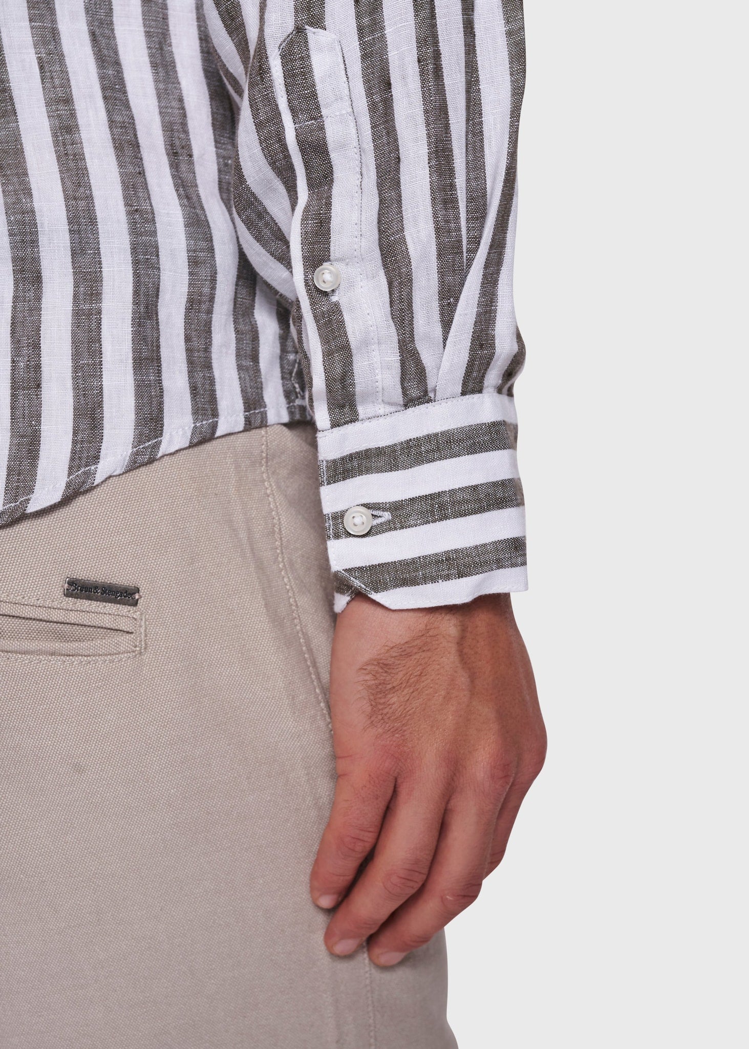 BS Kumamoto Slim Fit Skjorta - Army