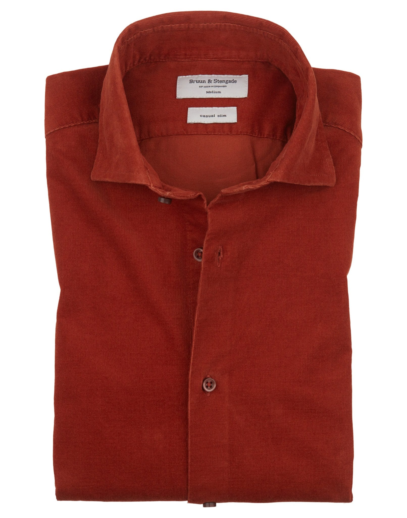 BS Kyoto Slim Fit Skjorta - Orange