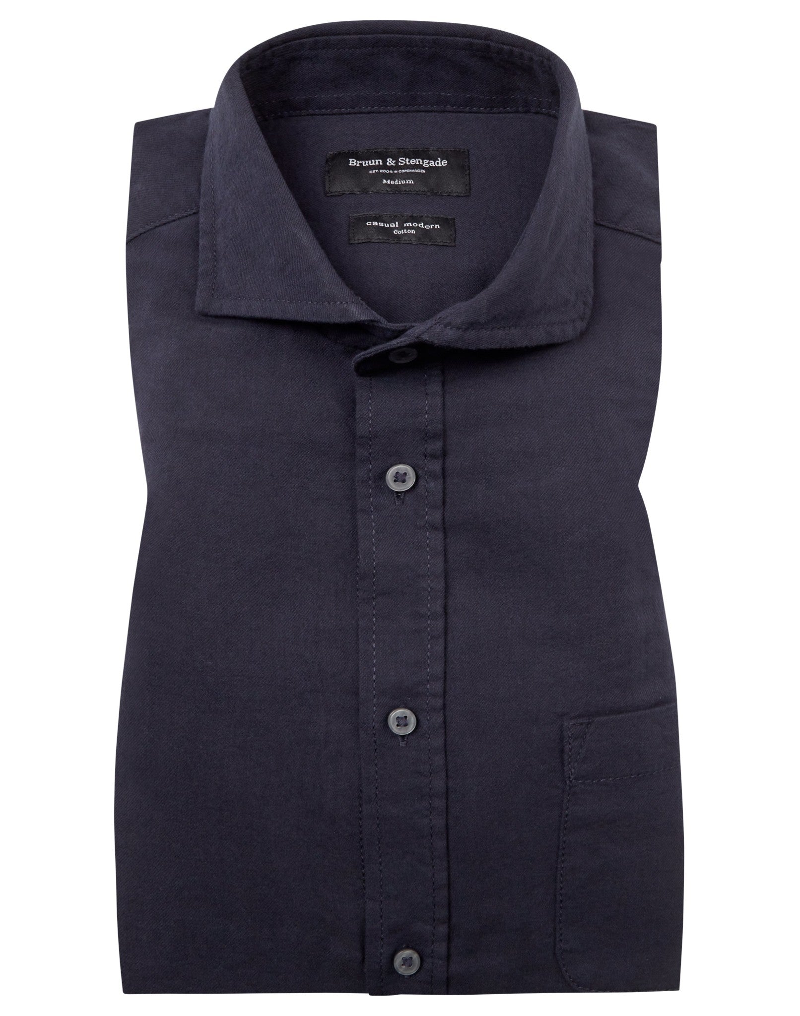 BS Lamin Casual Modern Fit Skjorta - Navy