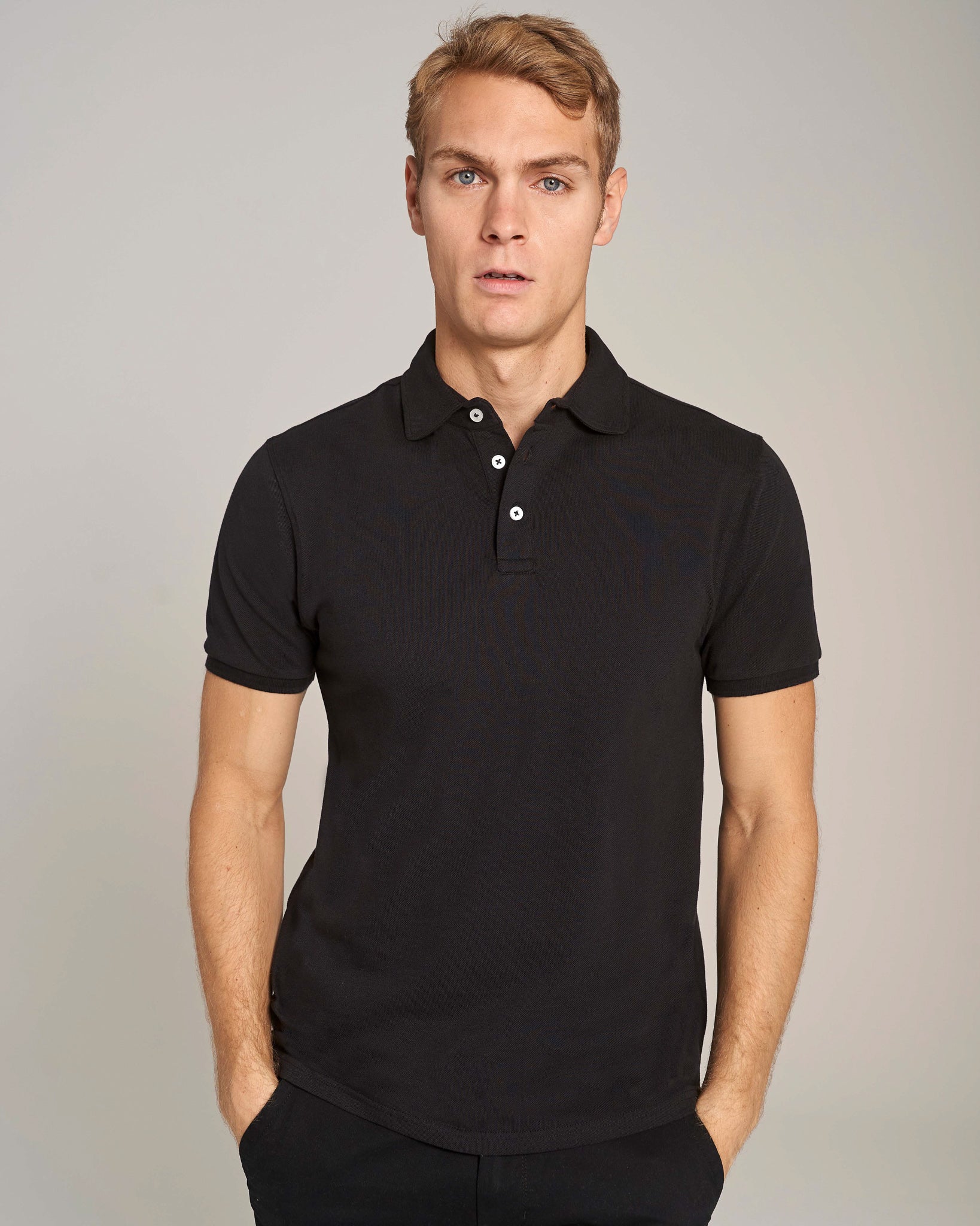BS Lanai Regular Fit Pikétröja - Svart