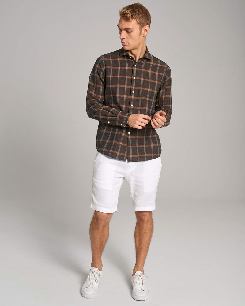 BS Charles Casual Modern Fit Skjorta - Brown