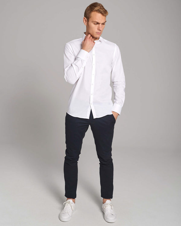 BS Leonardo Slim Fit Skjorta - White