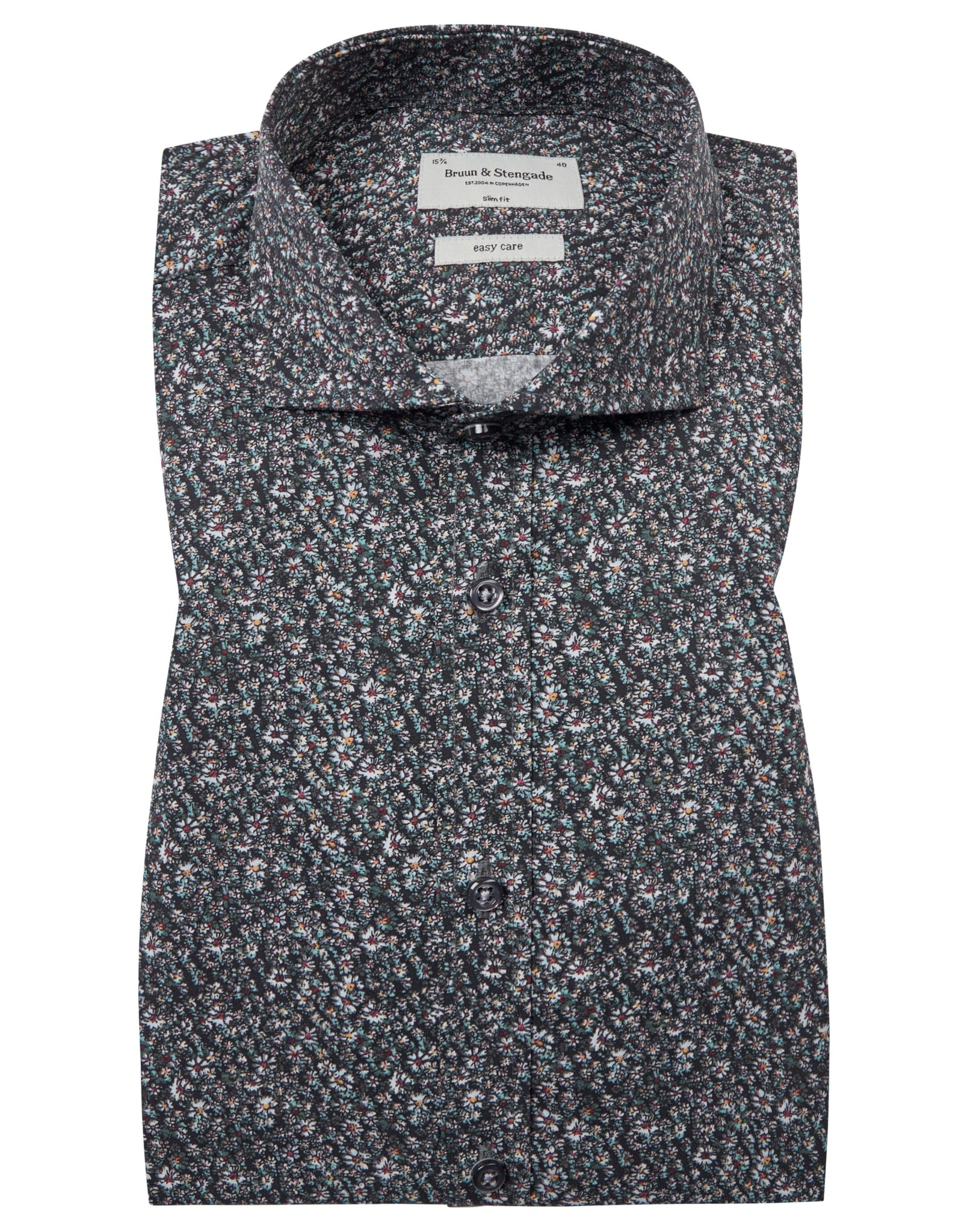 BS Lorenzo Slim Fit Skjorta - Dark Green