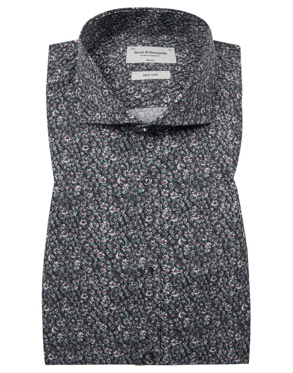 BS Lorenzo Slim Fit Skjorta - Dark Green