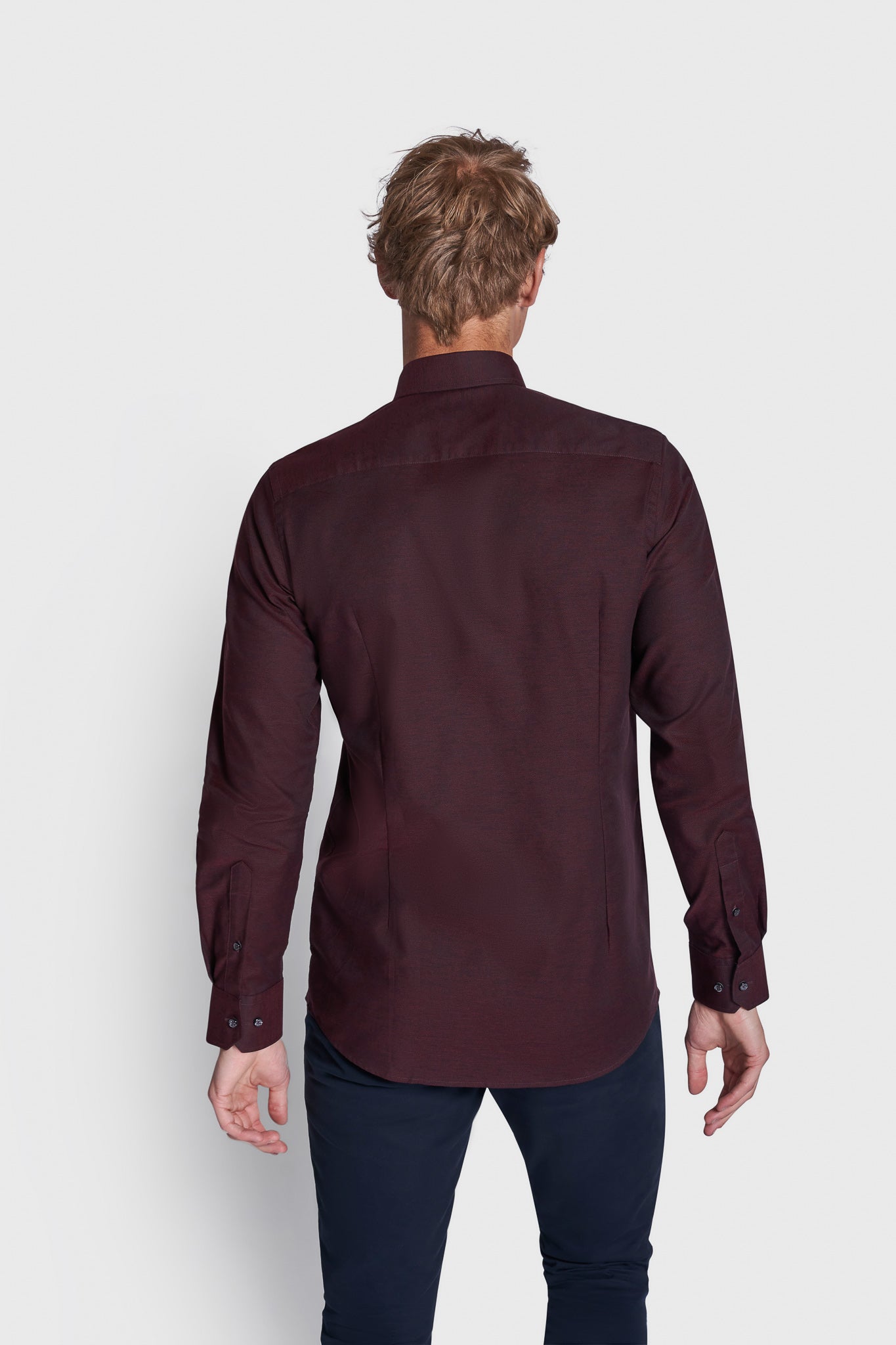 BS Maquire Modern Fit Skjorta - Bordeaux