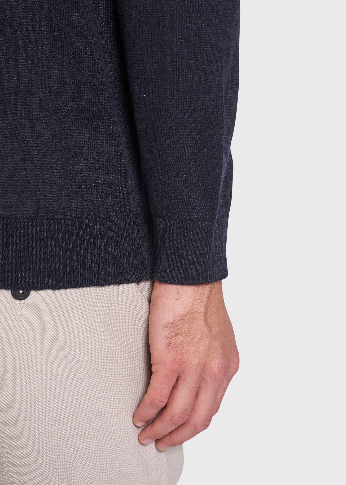 BS Mogensen Regular Fit Stickad Tröja - Navy