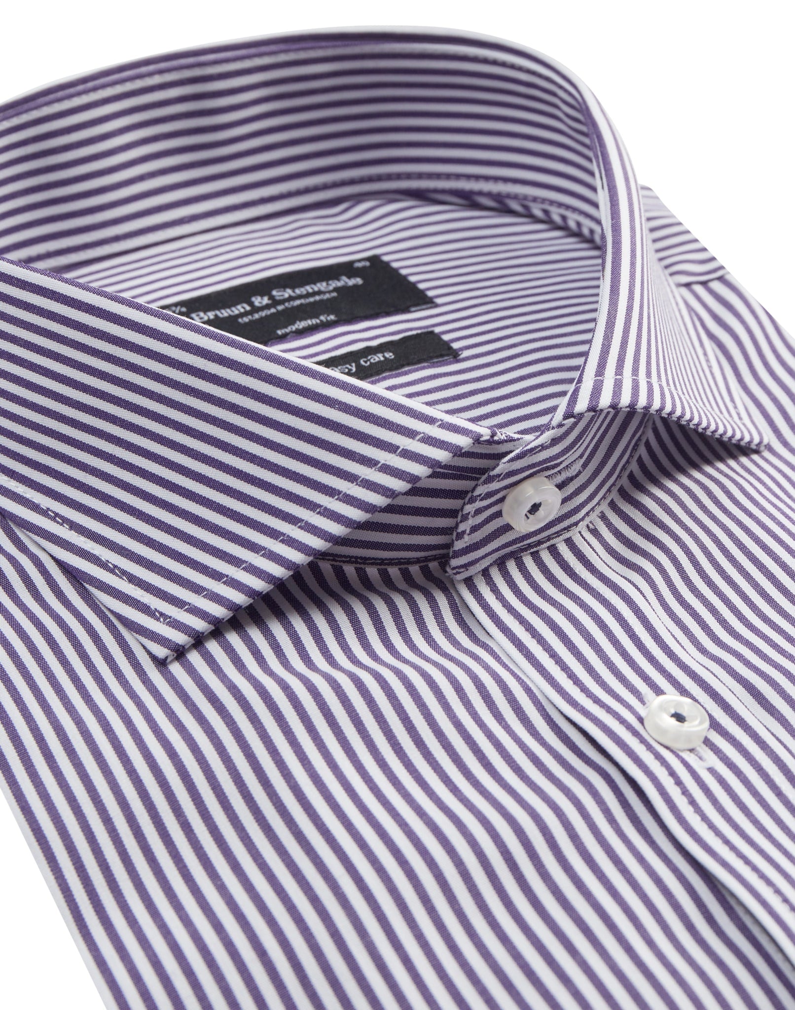 BS Moussa Modern Fit Skjorta - Lila