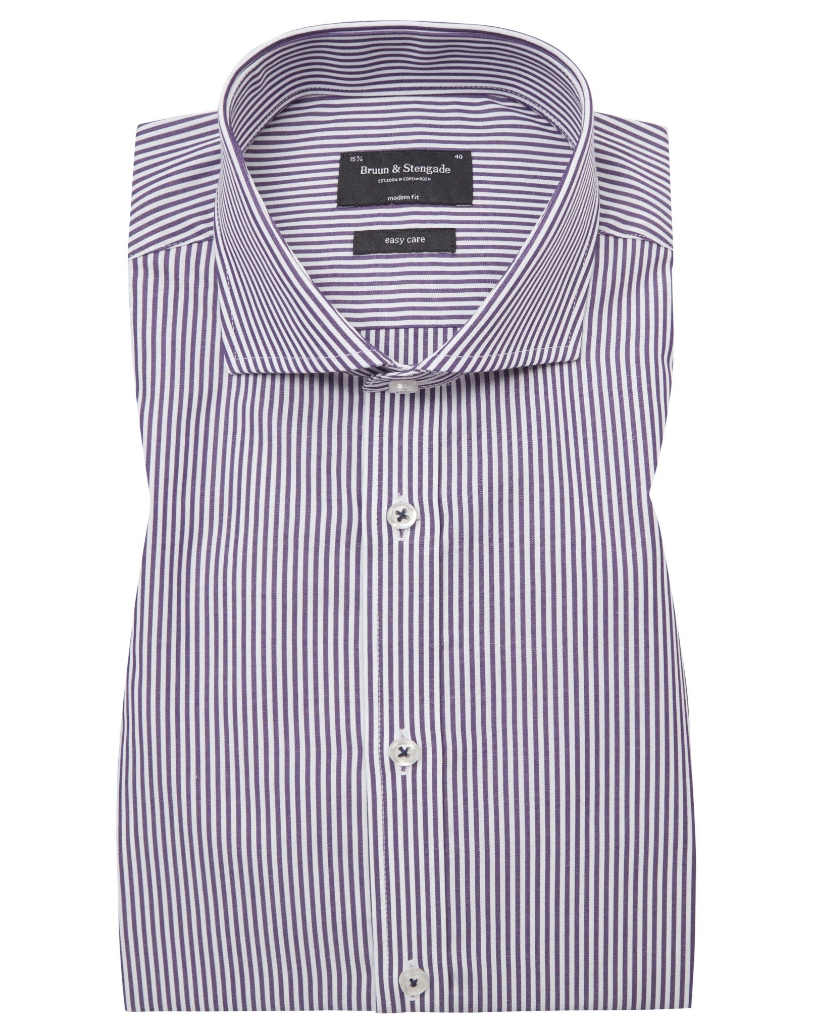 BS Moussa Modern Fit Skjorta - Lila