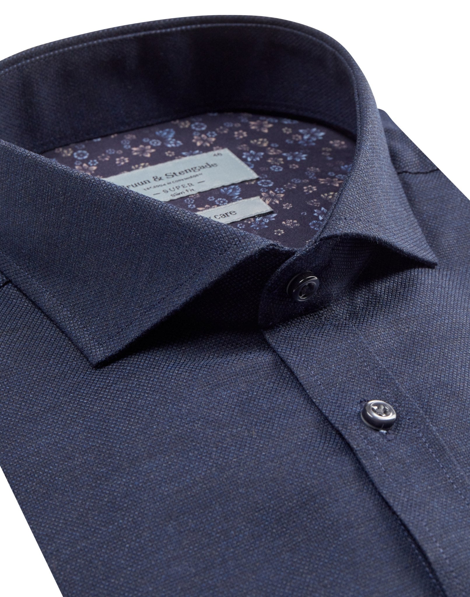 BS Muriqi Super Slim Fit Skjorta - Blue