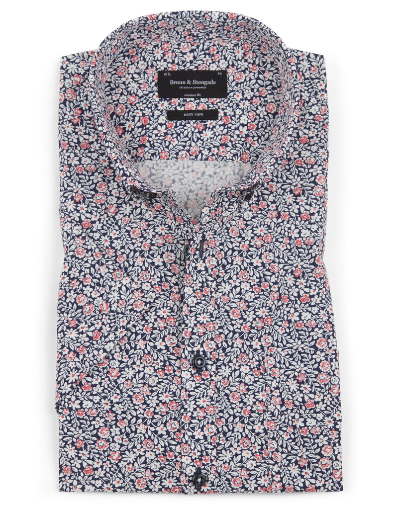 BS Nganga Modern Fit Skjorta - Navy