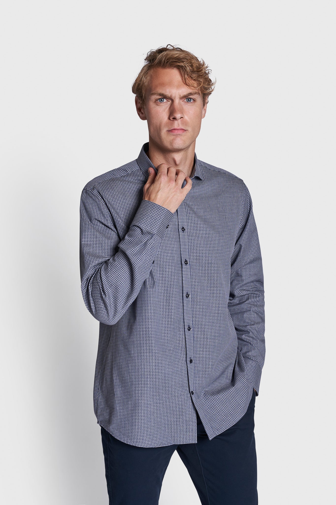 BS Oxblade Modern Fit Skjorta - Blå