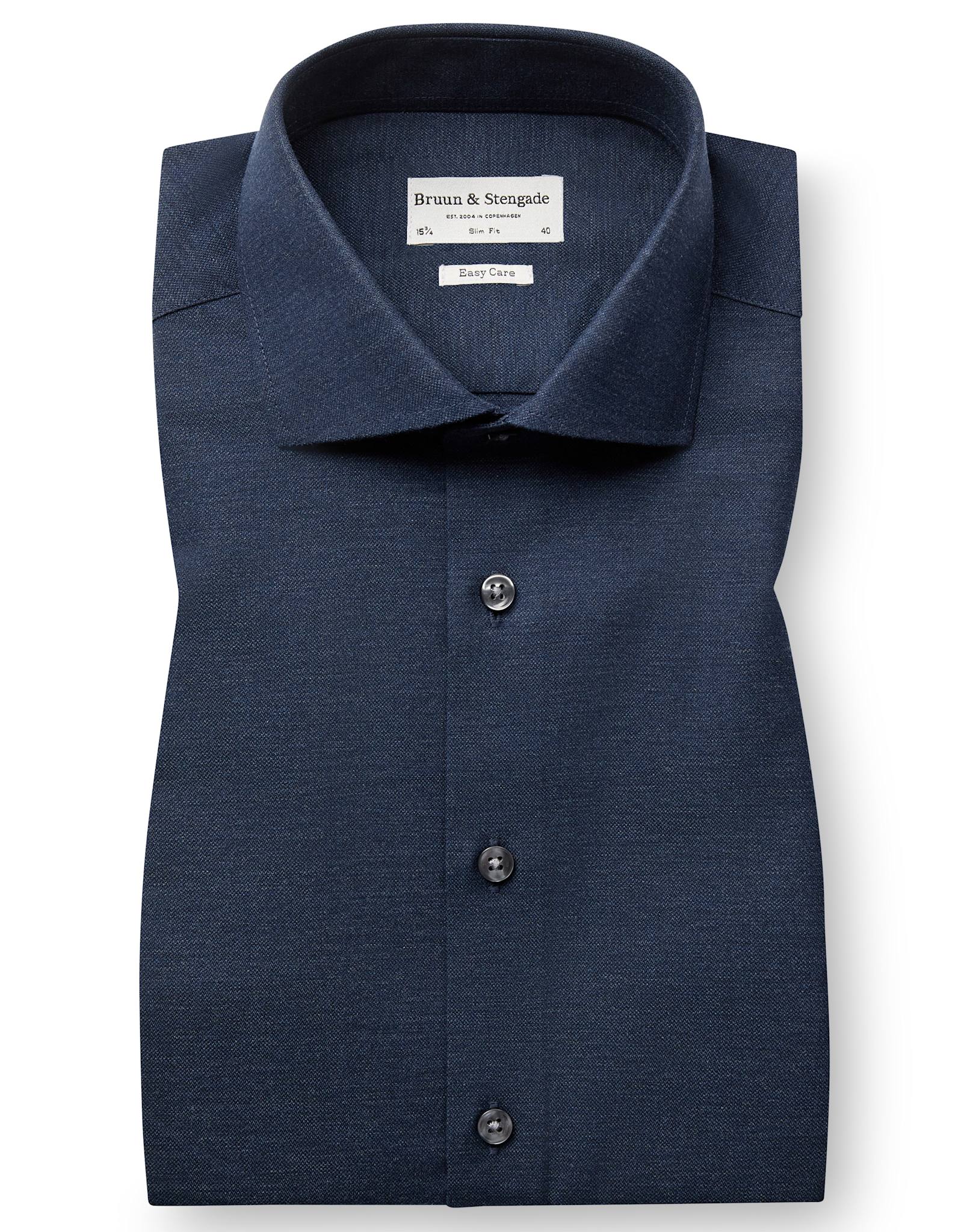 BS Tatis Slim Fit Skjorta - Navy