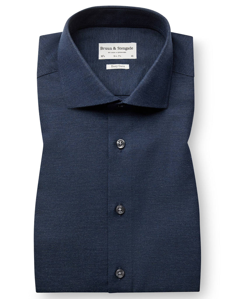 BS Tatis Slim Fit Skjorta - Navy