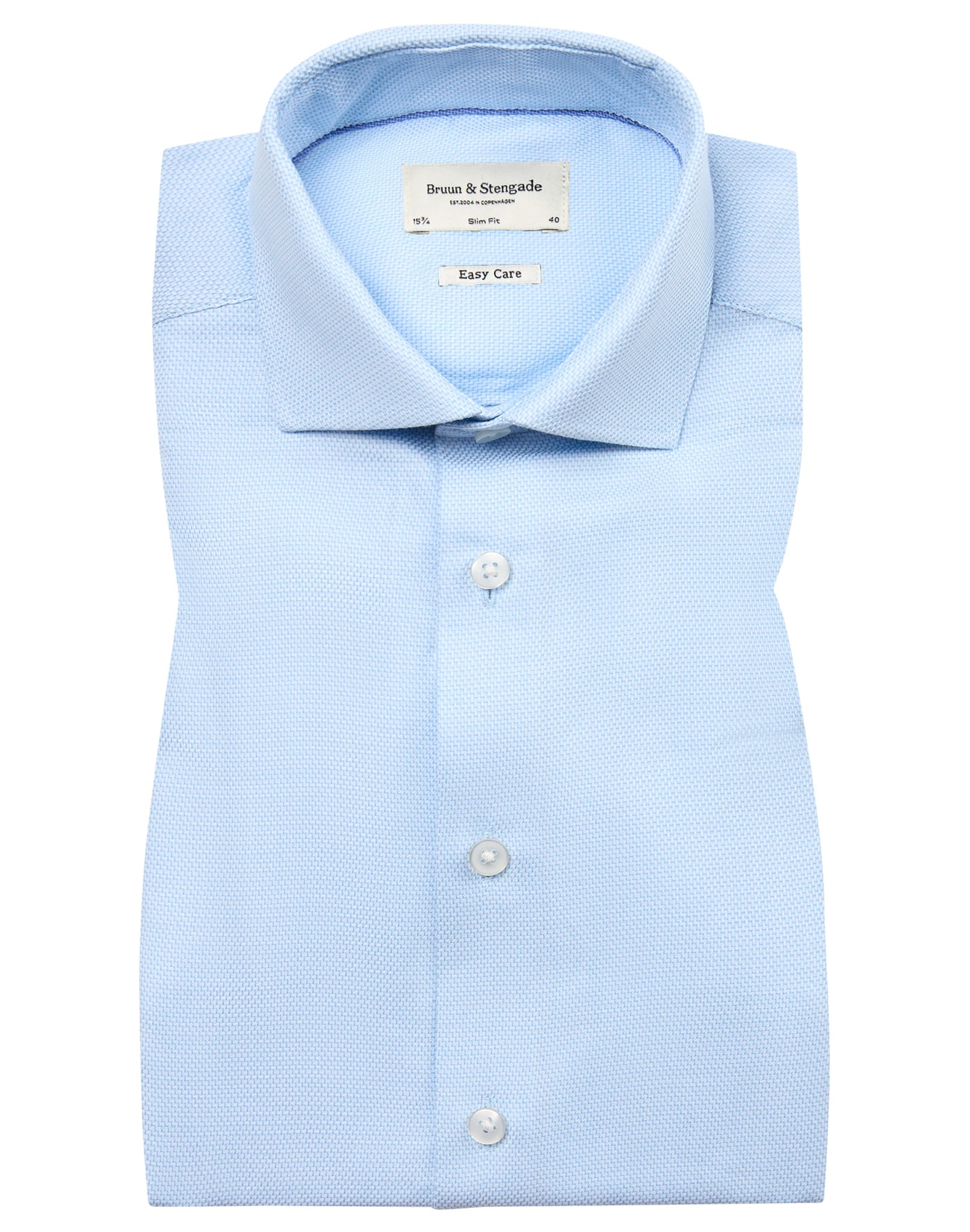 BS Sweeney Slim Fit Skjorta - Ljusblå