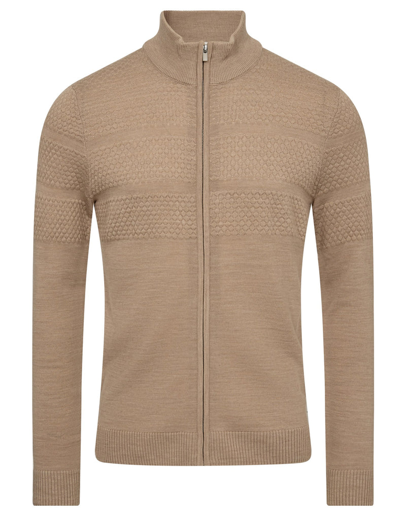 BS Eaton Regular Fit Stickat - Sand