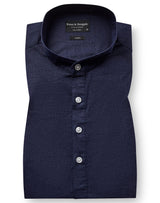 BS Crawford Casual Modern Fit Skjorta - Navy
