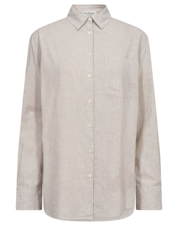 BS Aglaia Regular Fit Skjorta - Clay/White