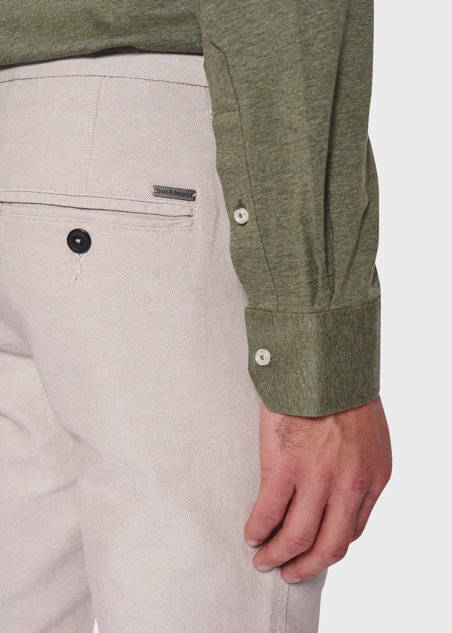 BS Parrot Slim Fit Skjorta - Grön