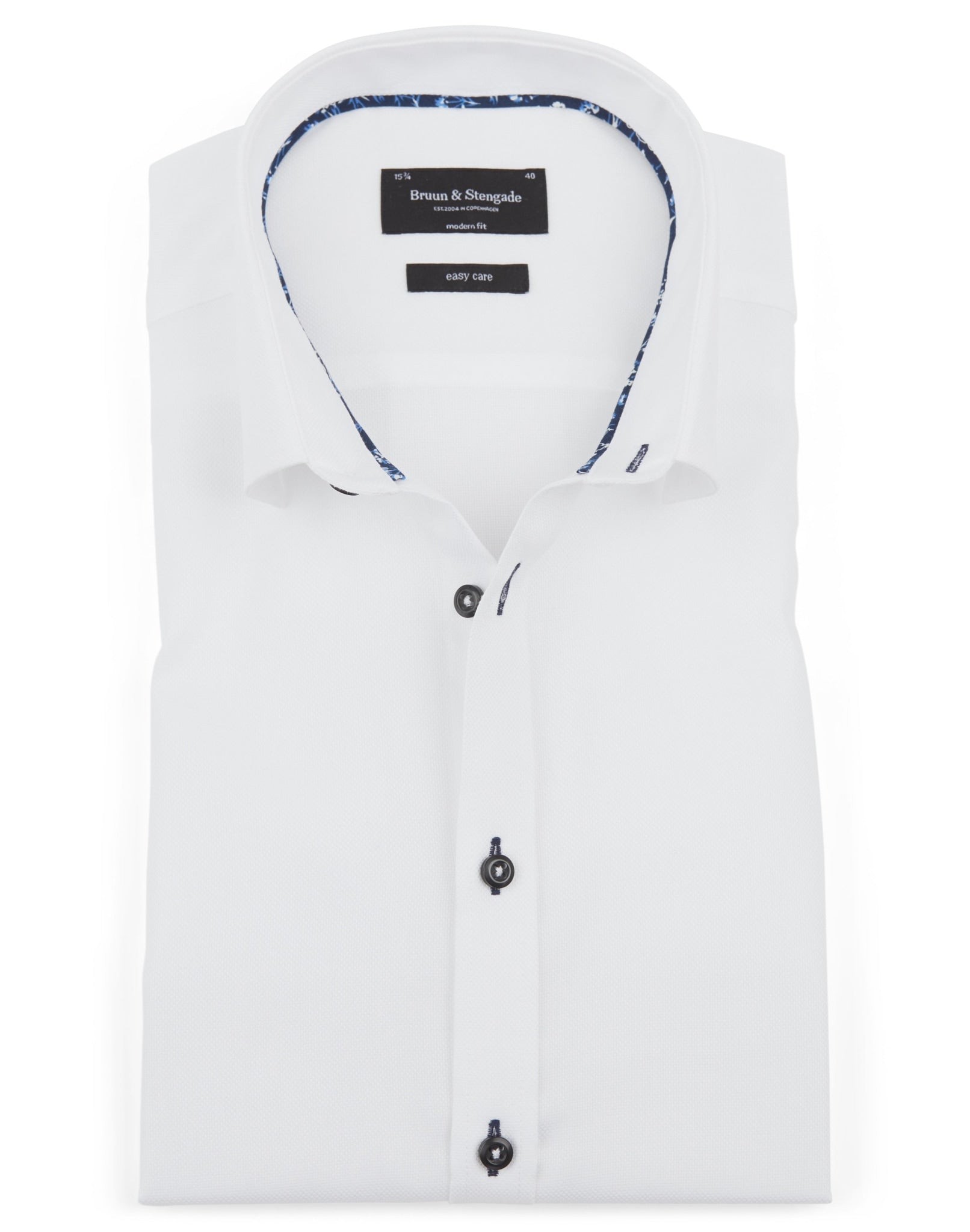BS Pat Modern Fit Skjorta - White