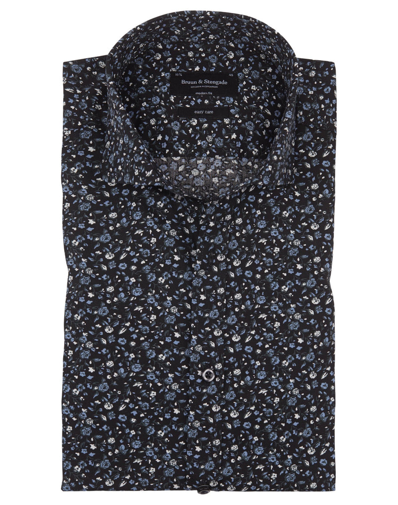 BS Pavard Modern Fit Skjorta - Black