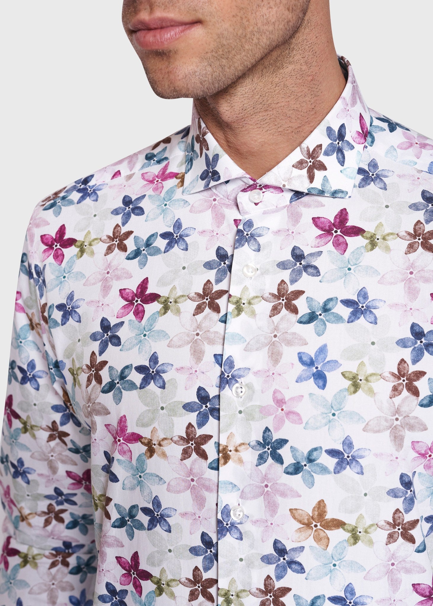 BS Porter Slim Fit Skjorta - White