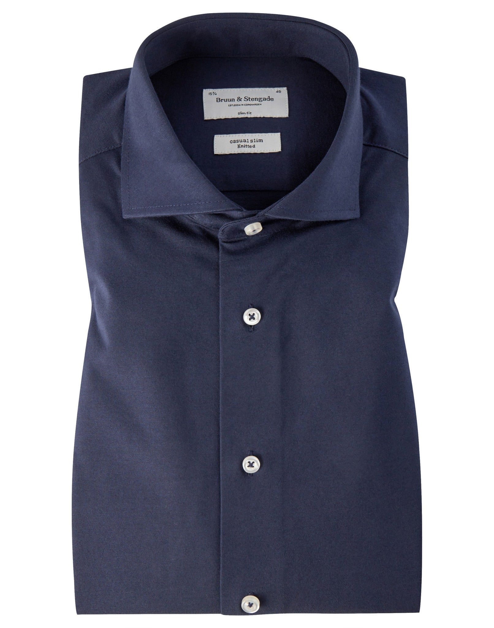BS Etna Slim Fit Skjorta - Marinblå