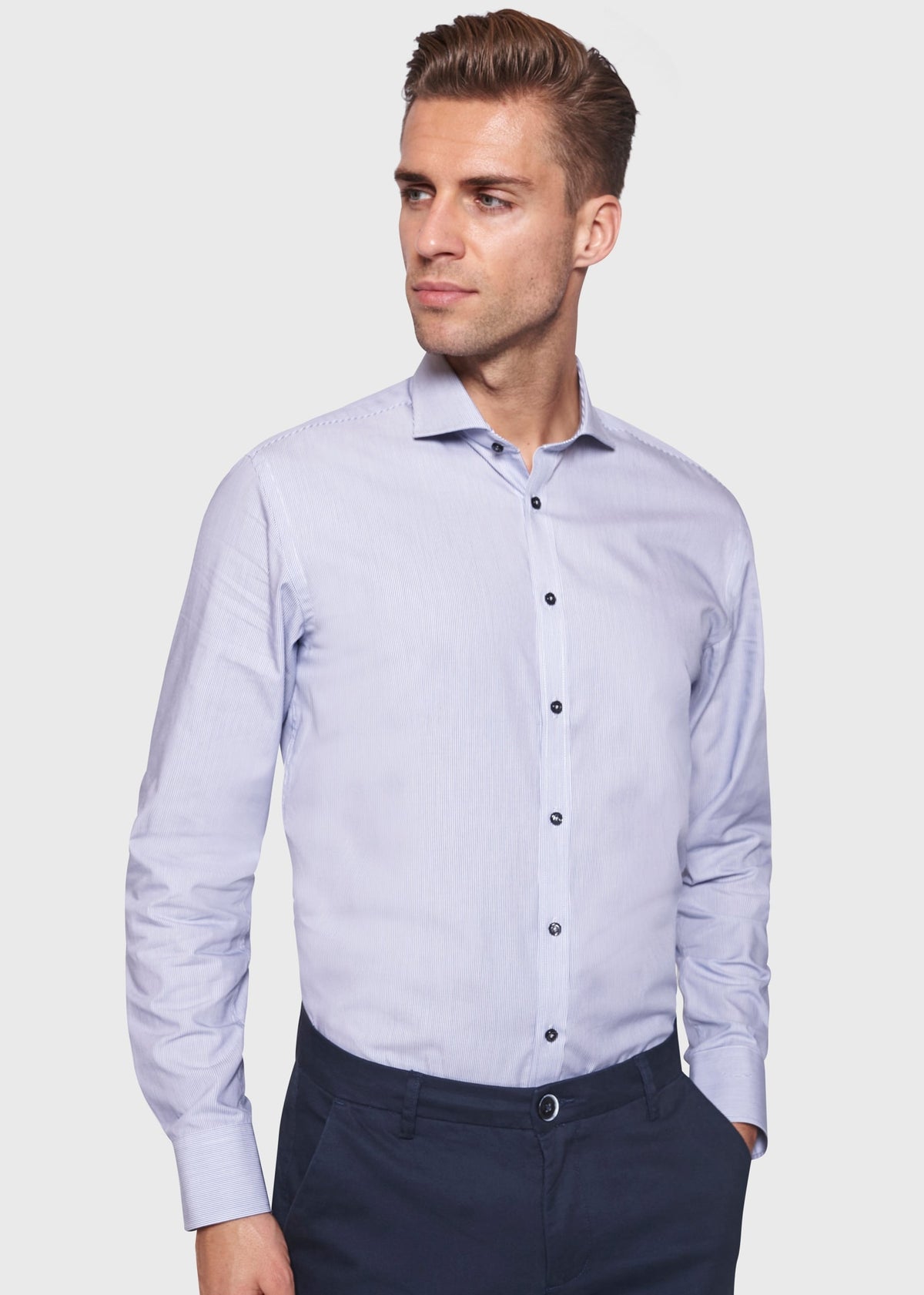 BS Ridley Slim Fit Skjorta Blue - Blue