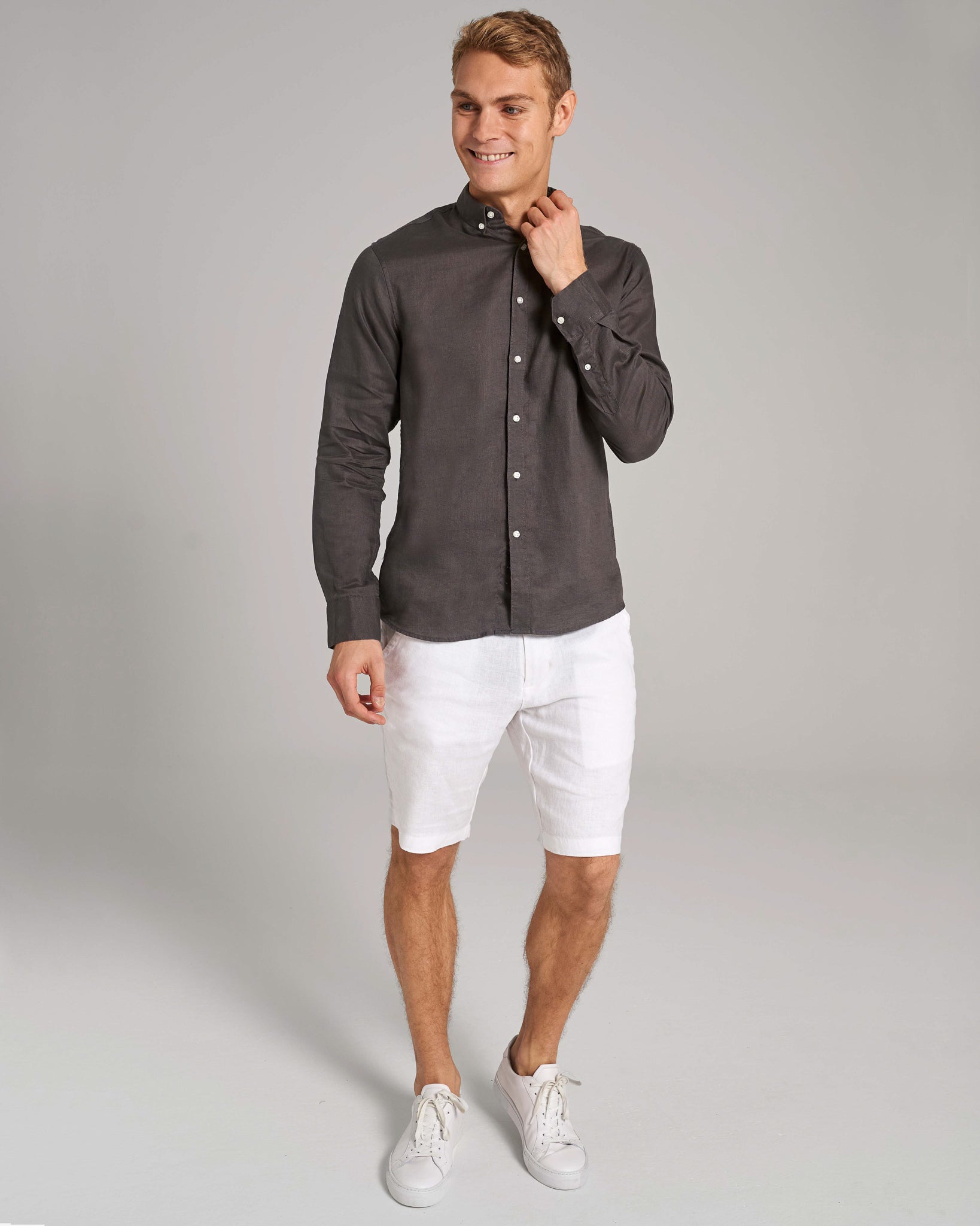 BS Carlos Casual Modern Fit Skjorta - Charcoal