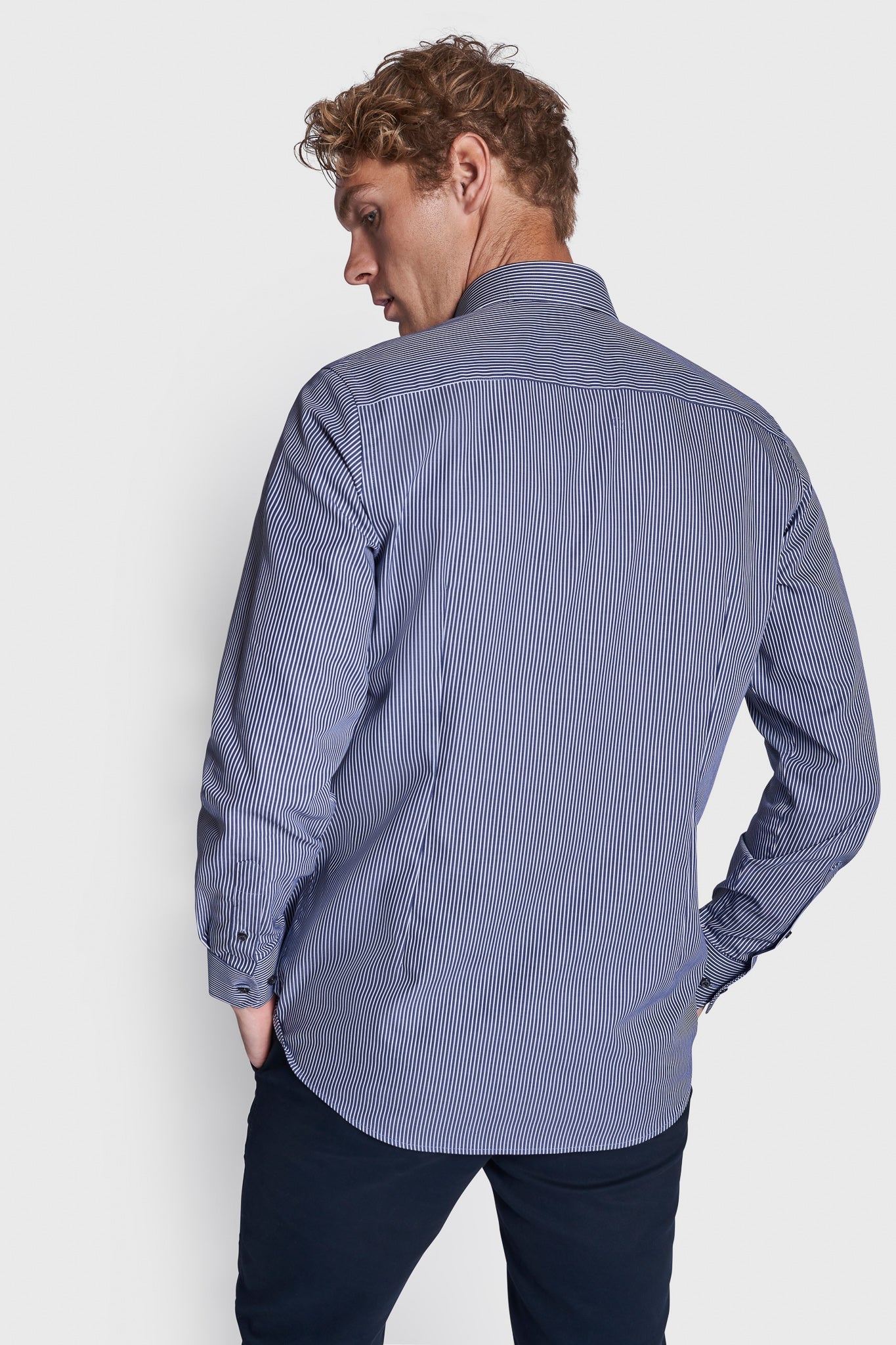 BS Sancho Modern Fit Skjorta - Marinblå