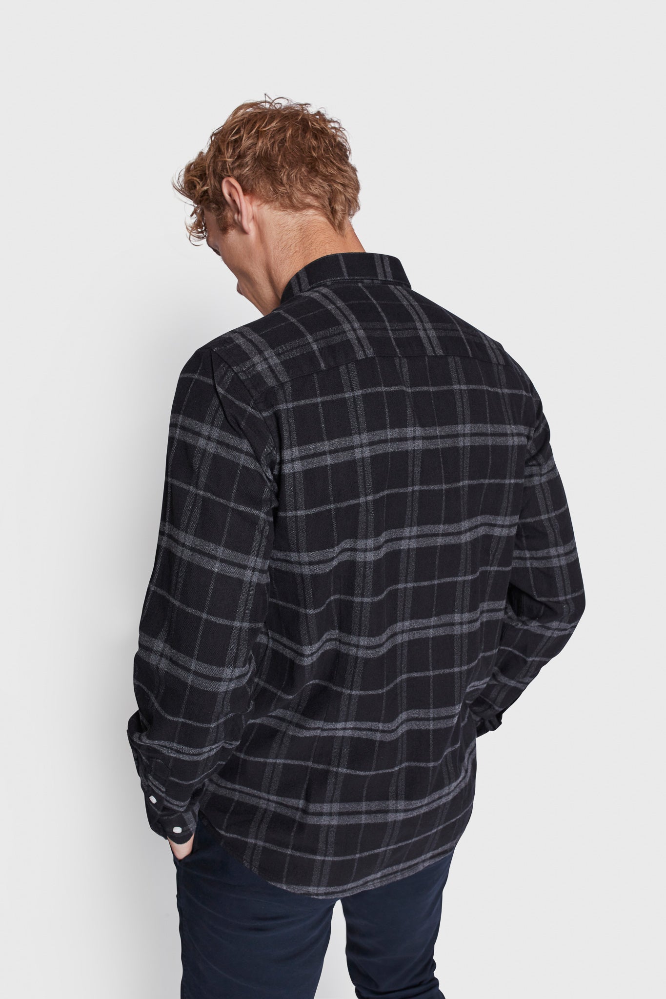 BS Sanneh Casual Modern Fit Skjorta - Svart