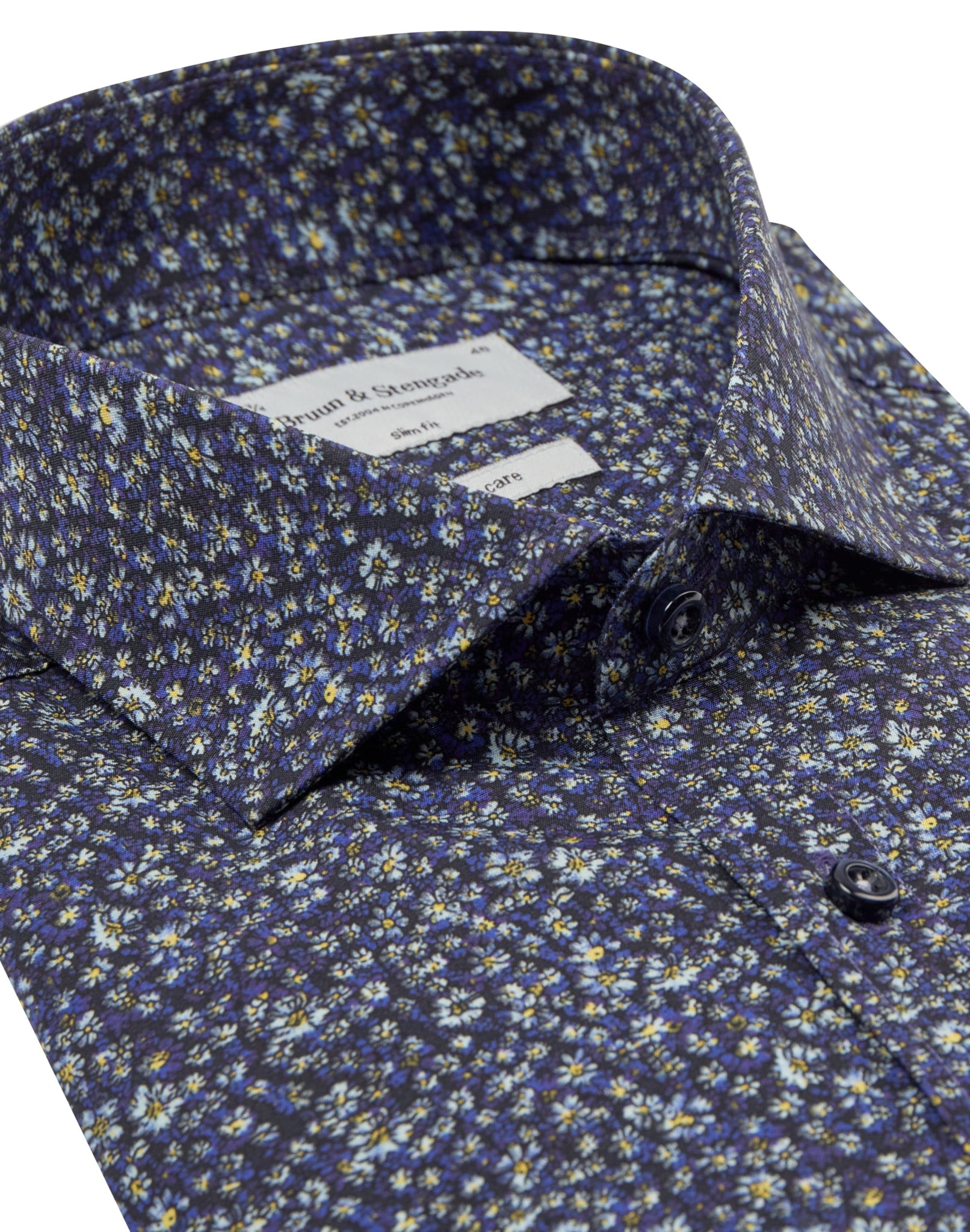 BS Saucedo Slim Fit Skjorta - Navy