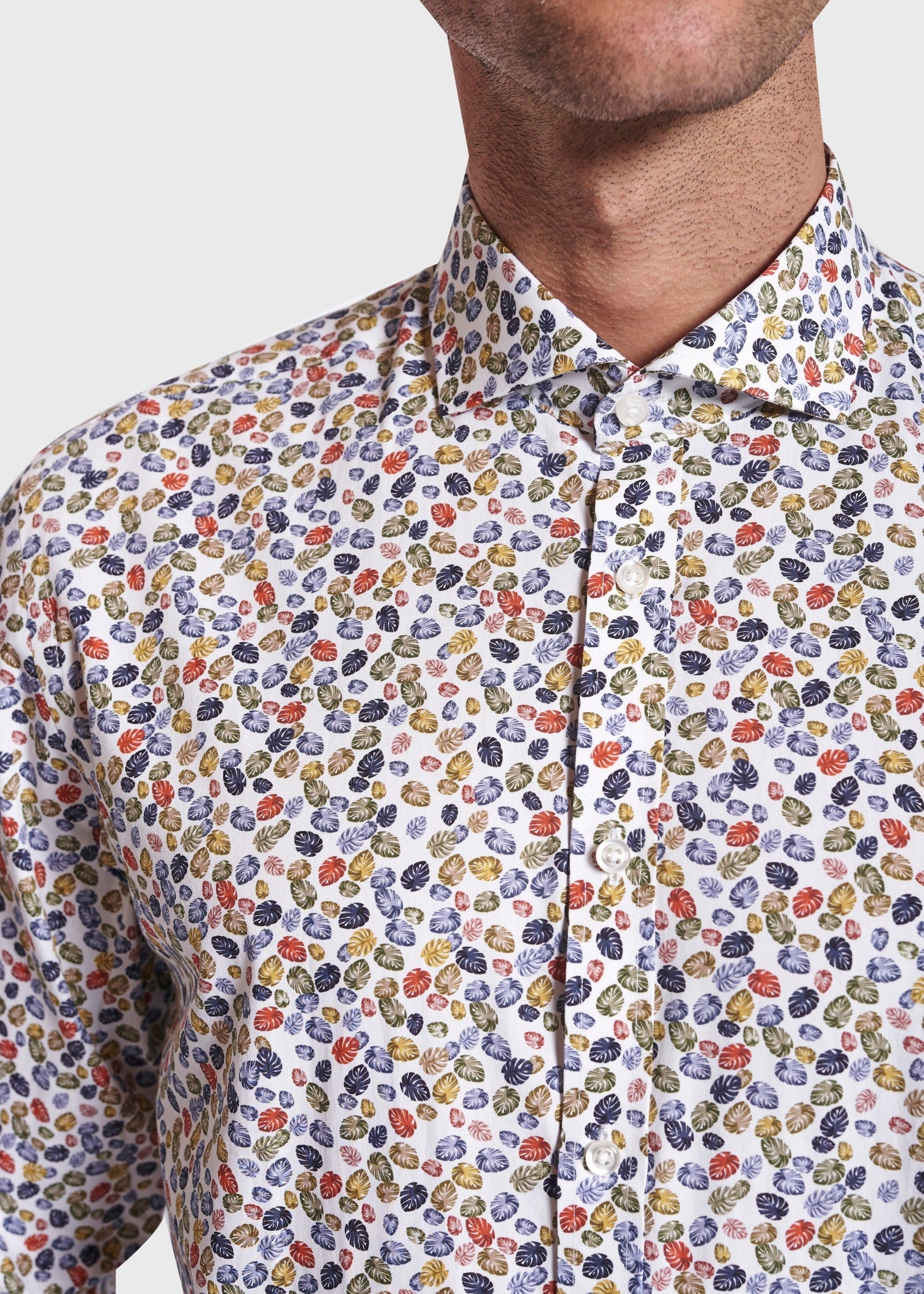 BS Solis Slim Fit Skjorta - White