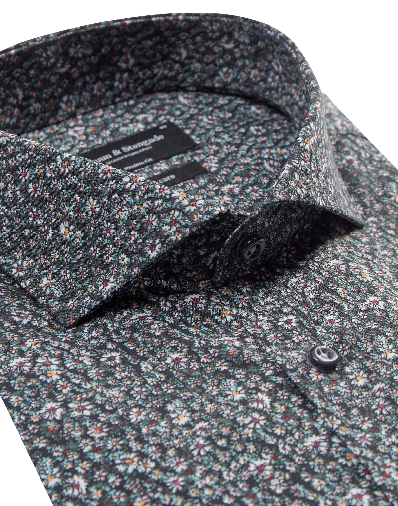 BS Stuani Modern Fit Skjorta - Mörkgrön