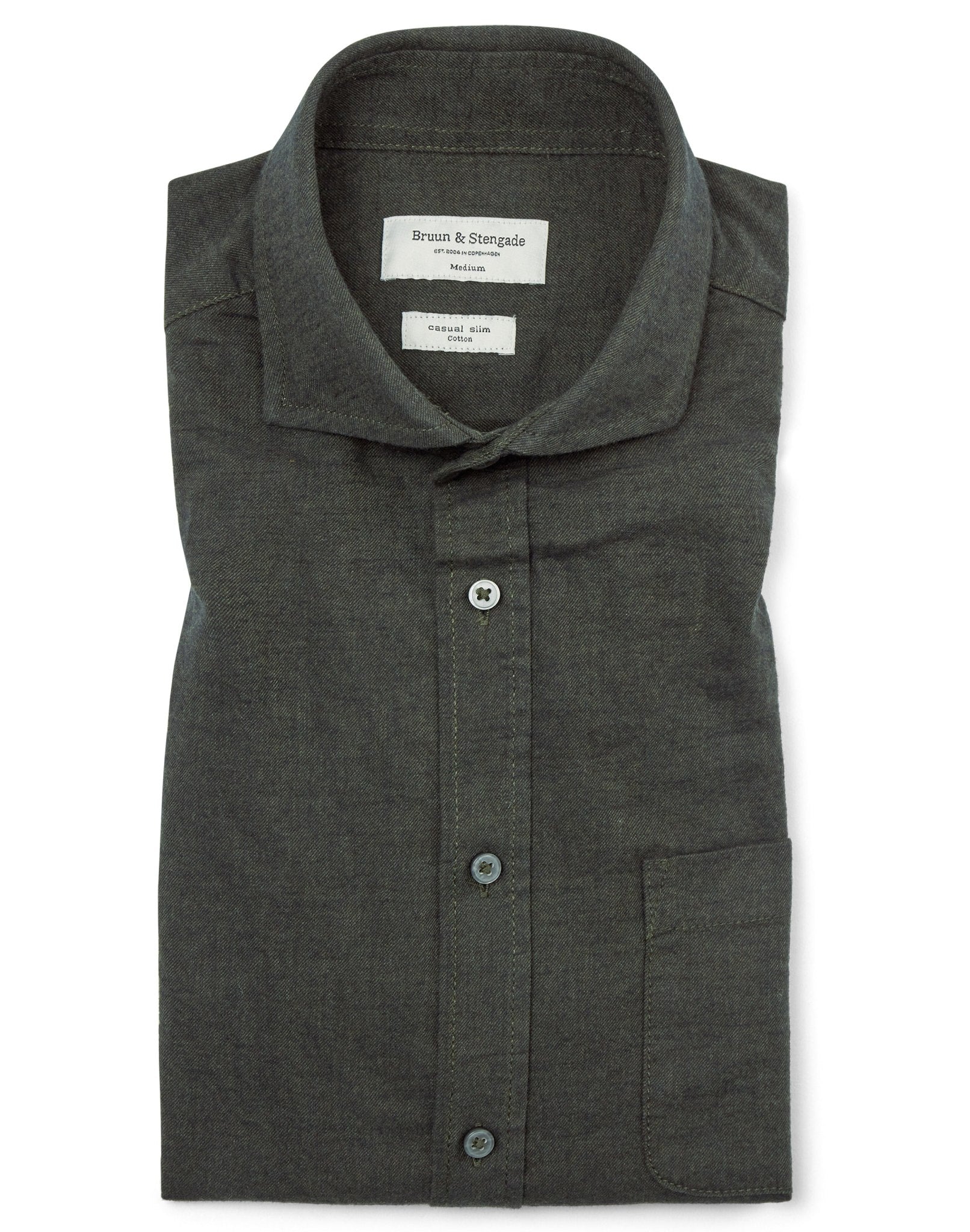 BS Sulayman Casual Slim Fit Skjorta - Green