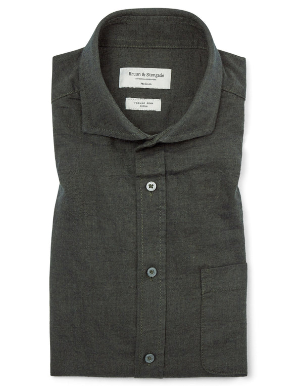 BS Sulayman Casual Slim Fit Skjorta - Green