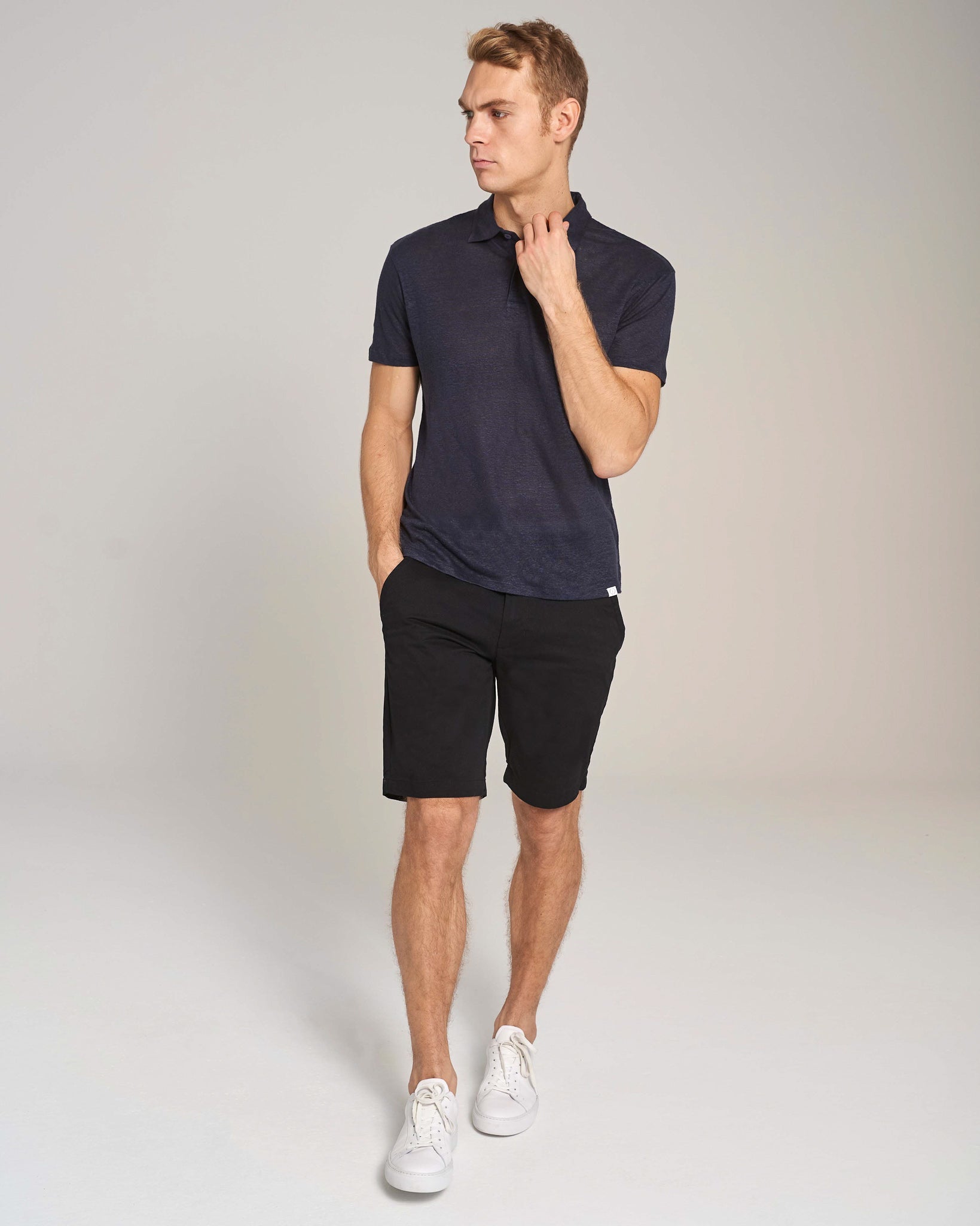 BS Tanna Regular Fit Pikétröja - Marinblå