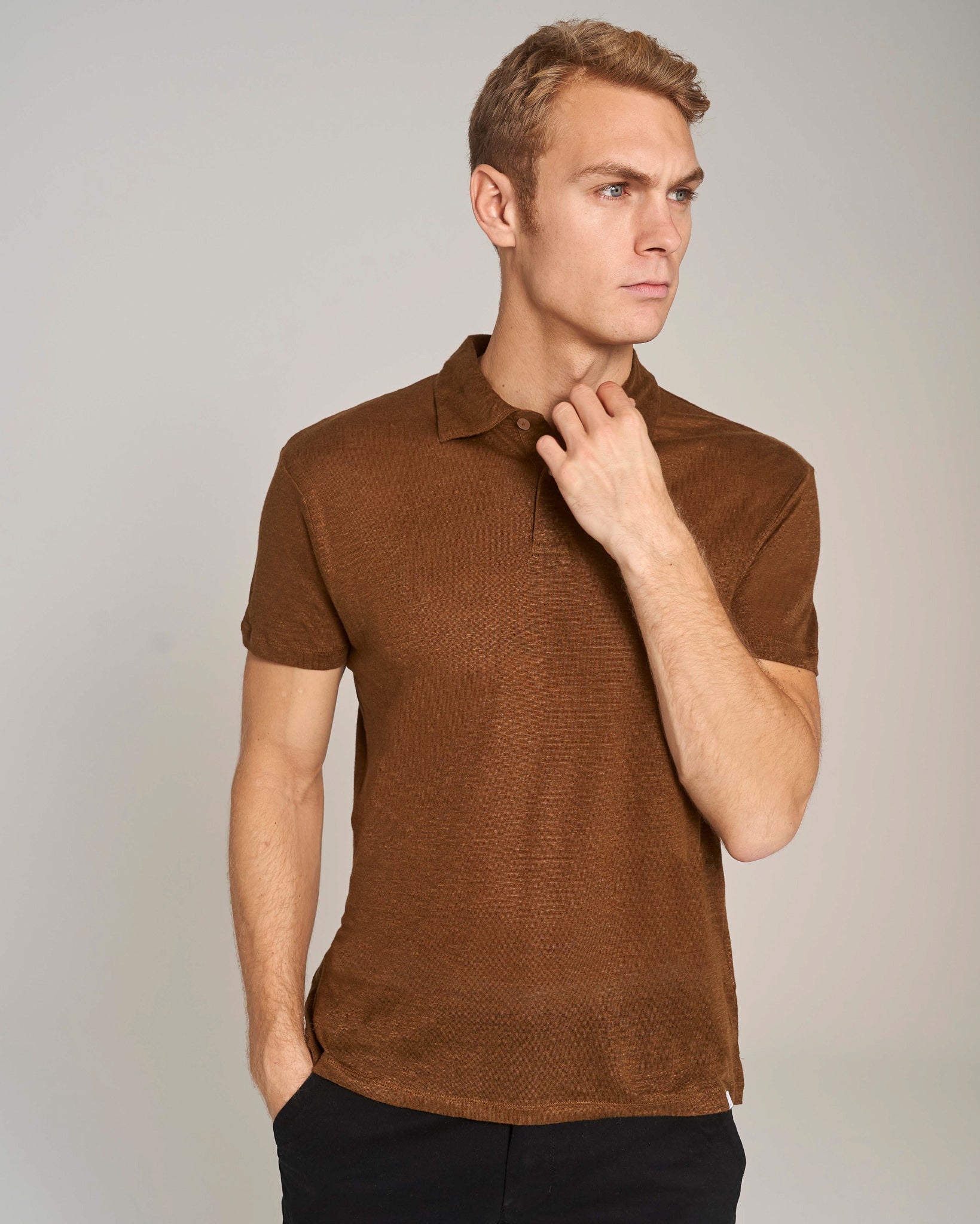 BS Tanna Regular Fit Pikétröja - Ockra