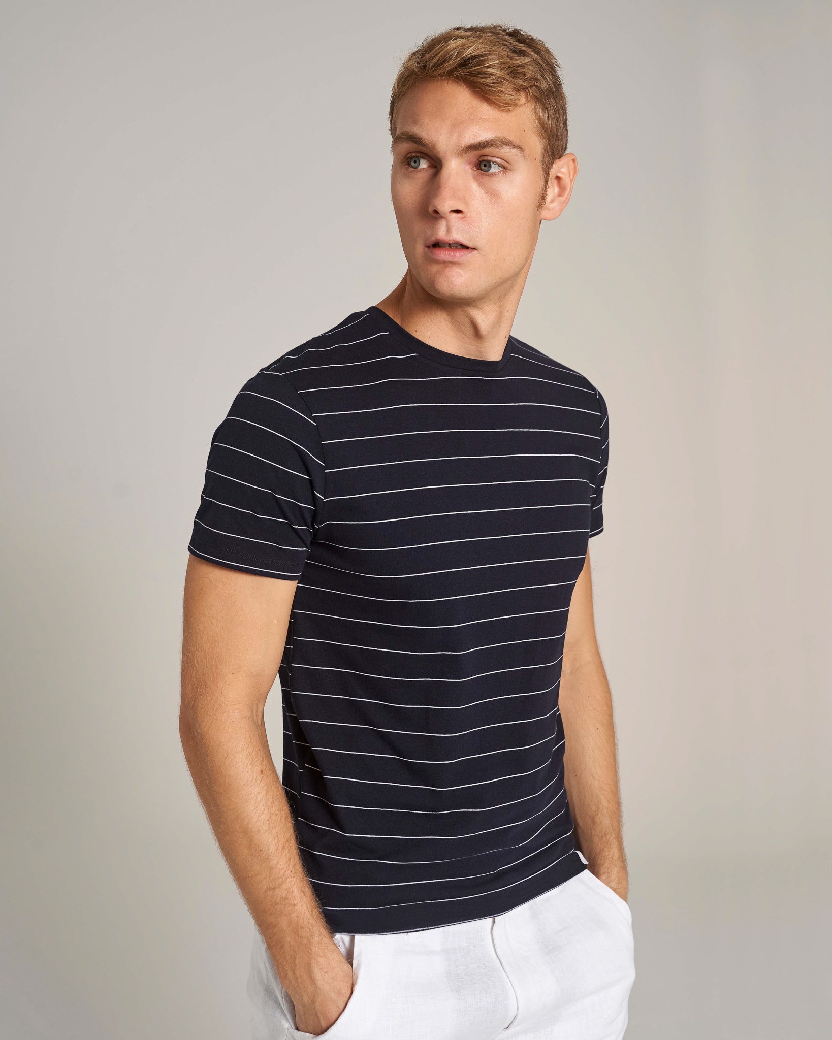 BS Tartufo Regular Fit T-shirt - Navy/White
