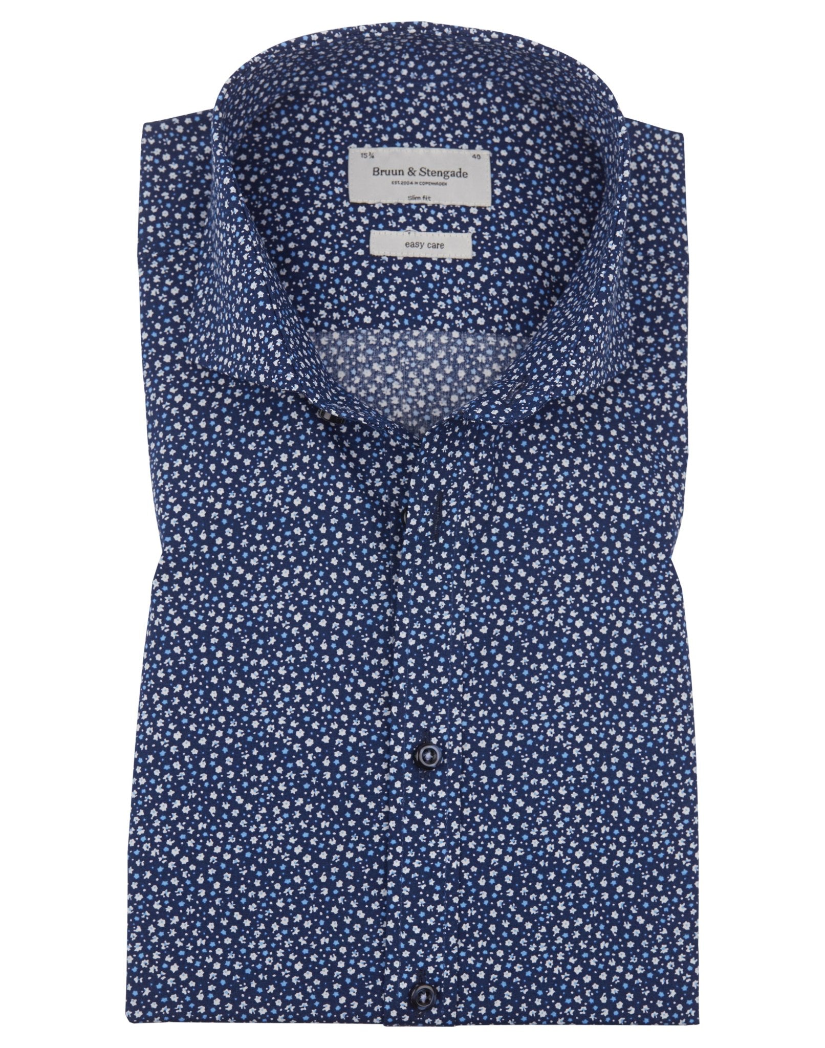 BS Tig Slim Fit Skjorta - Dark Blue