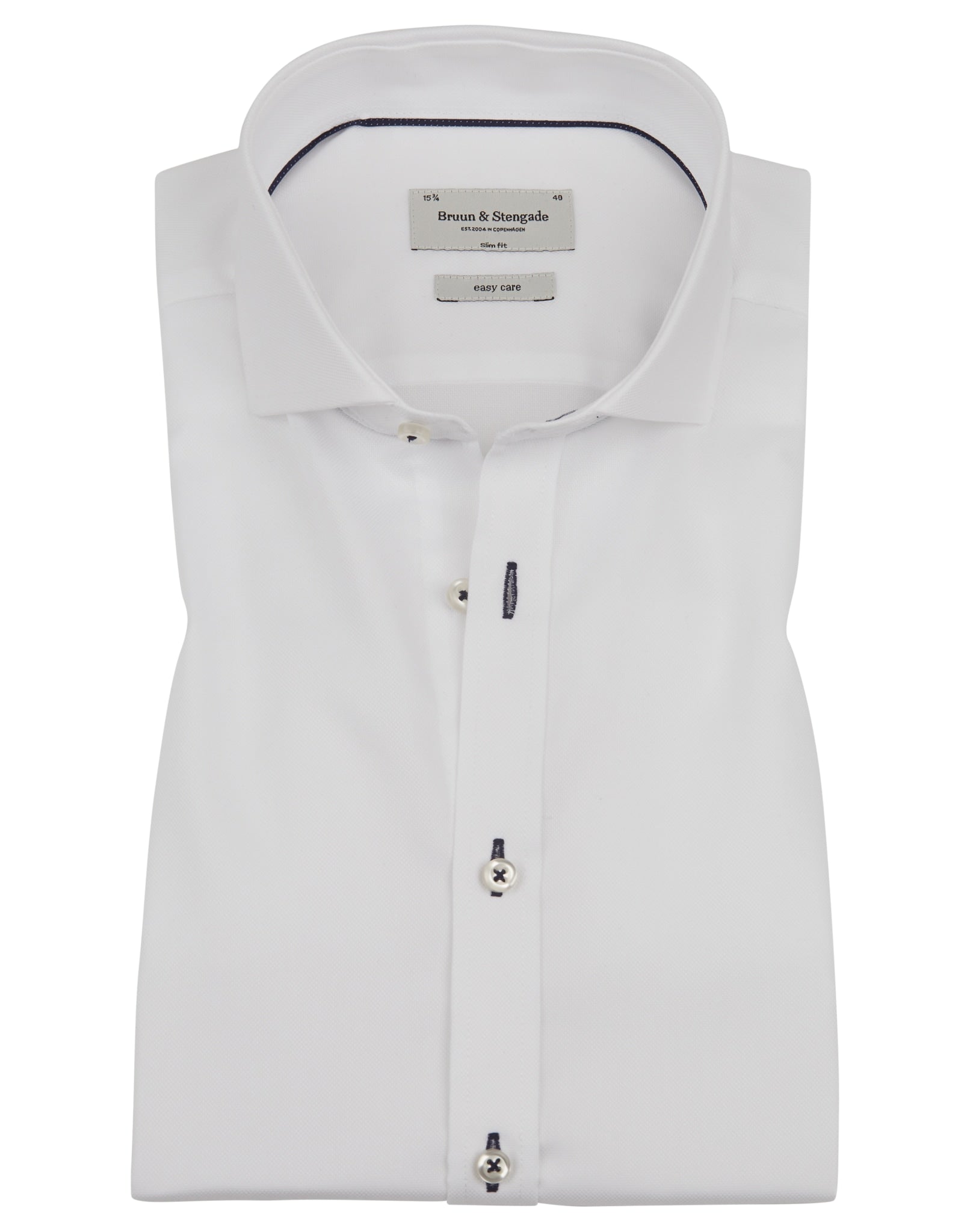 BS Tung slim fit skjorta - White