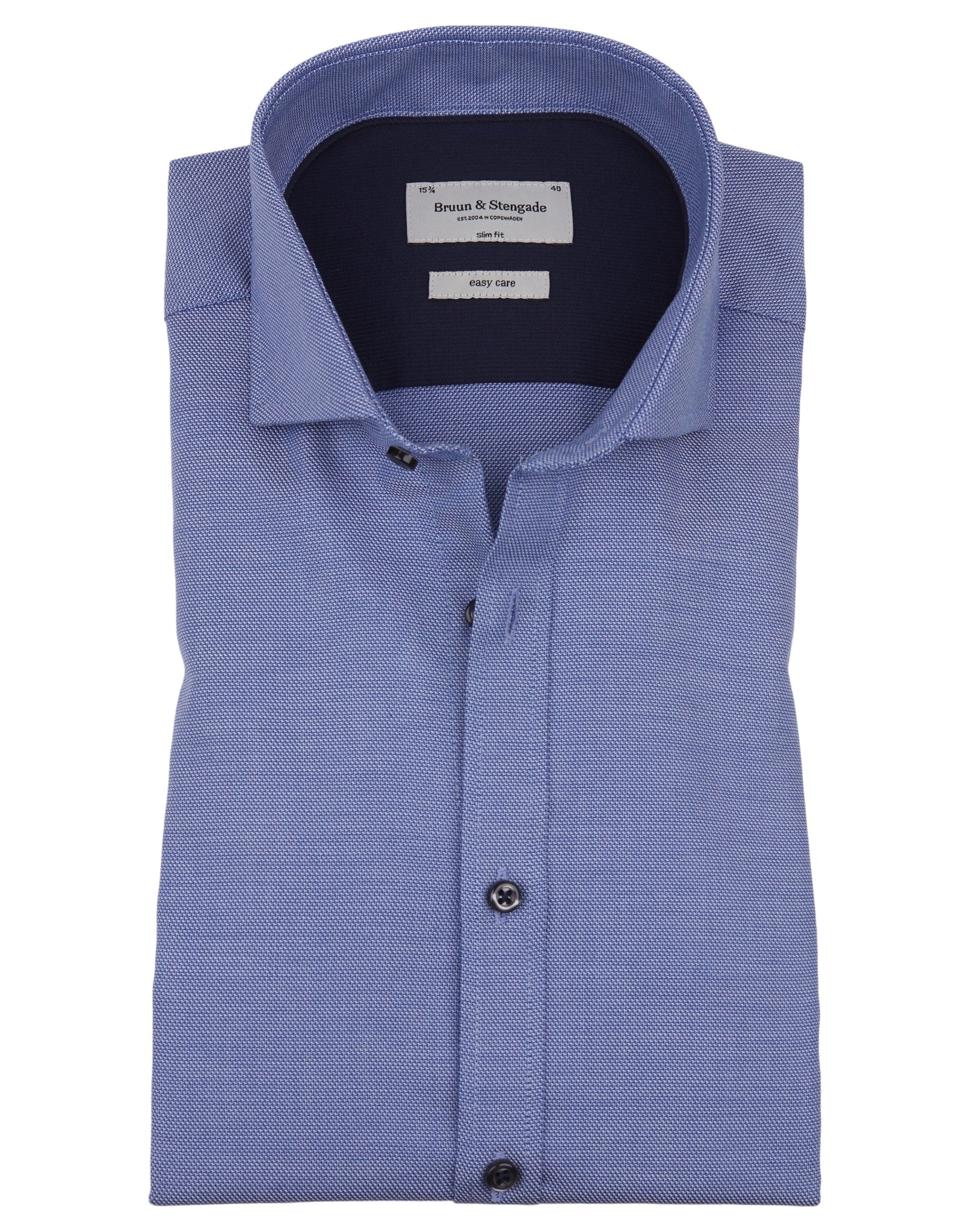 BS Herrskjorta Slim Fit - Blå