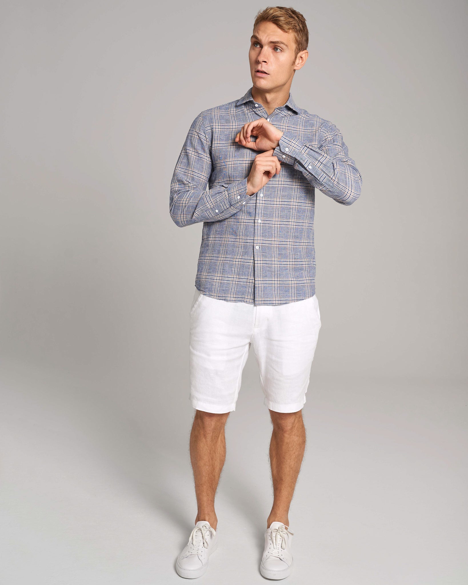 BS Sebastian Casual Modern Fit Skjorta - Blå