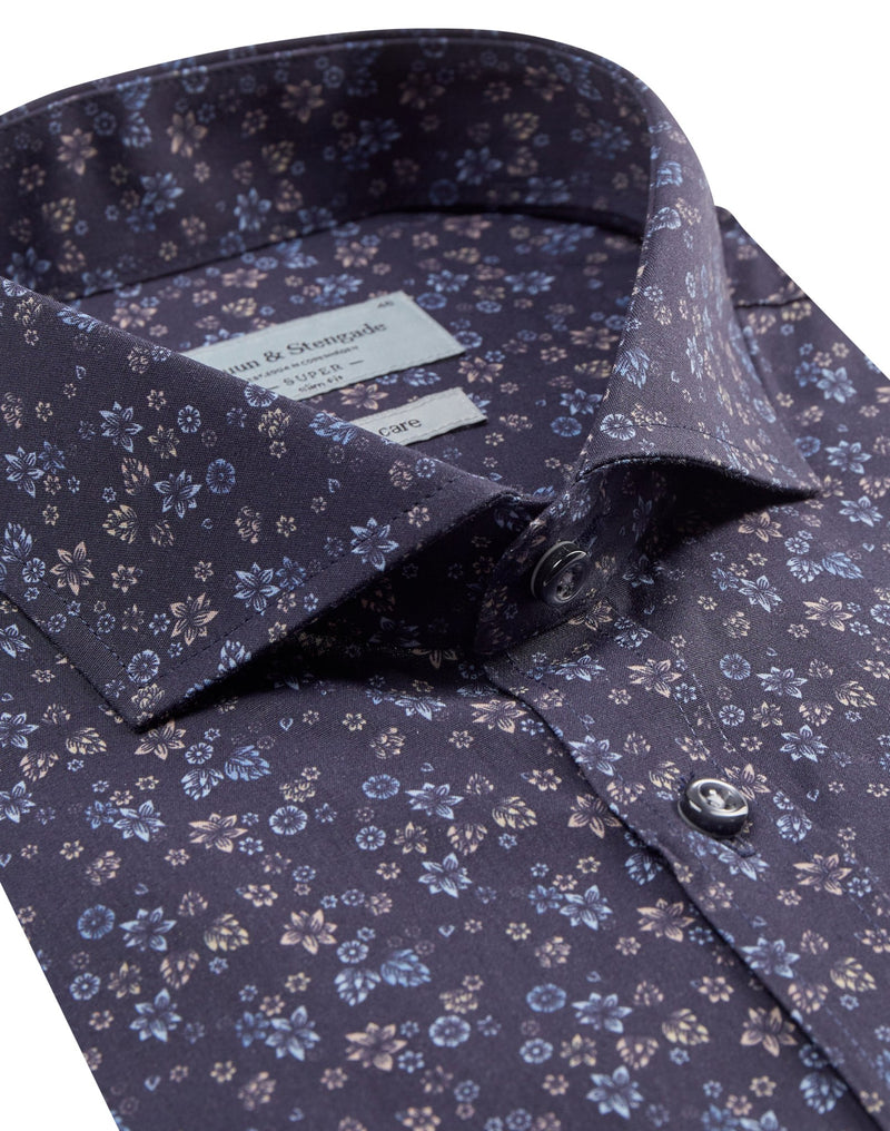 BS Viska Super Slim Fit Skjorta - Navy